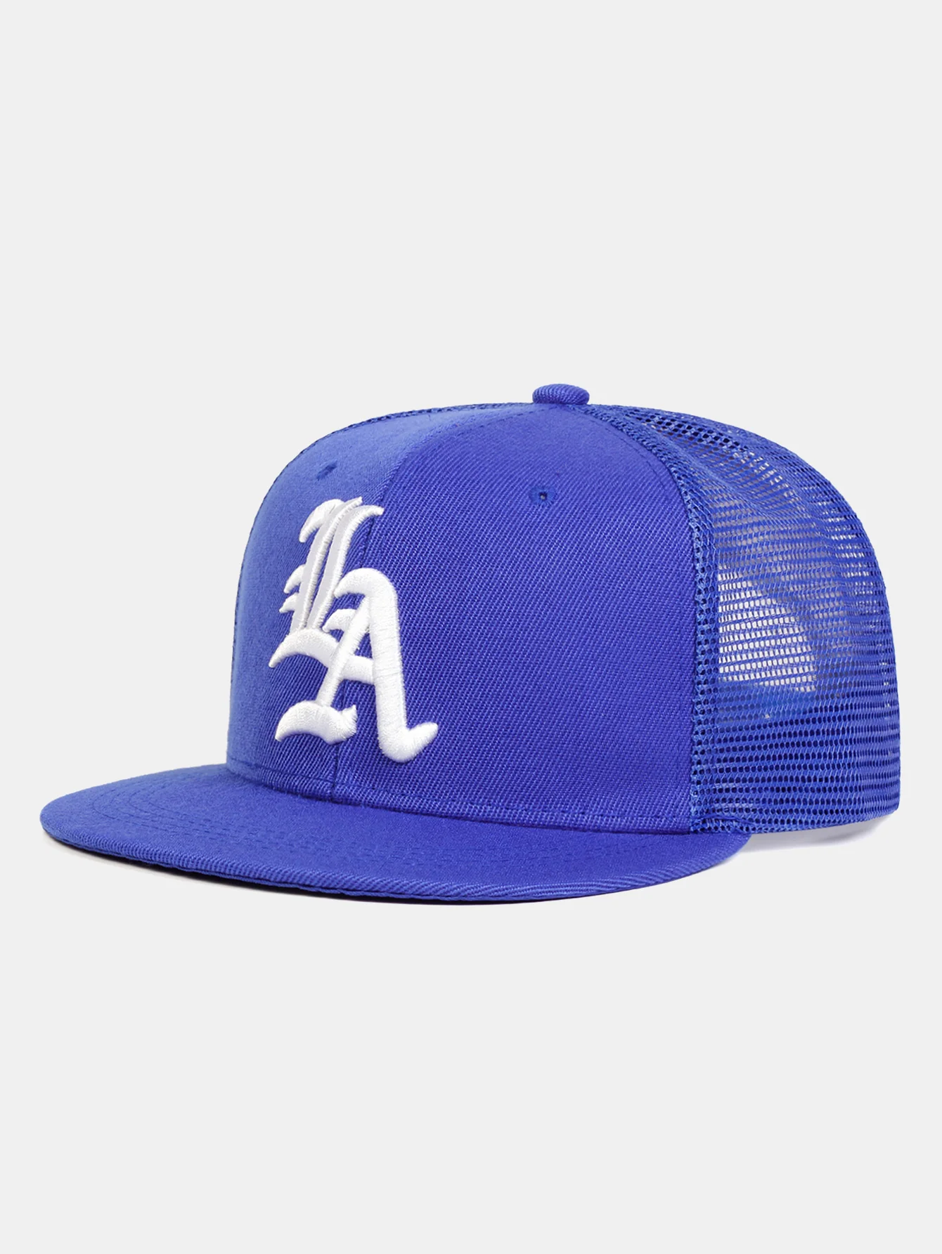 Adjustable Truck Driver Hat With LA Letter Embroidery - Image 4
