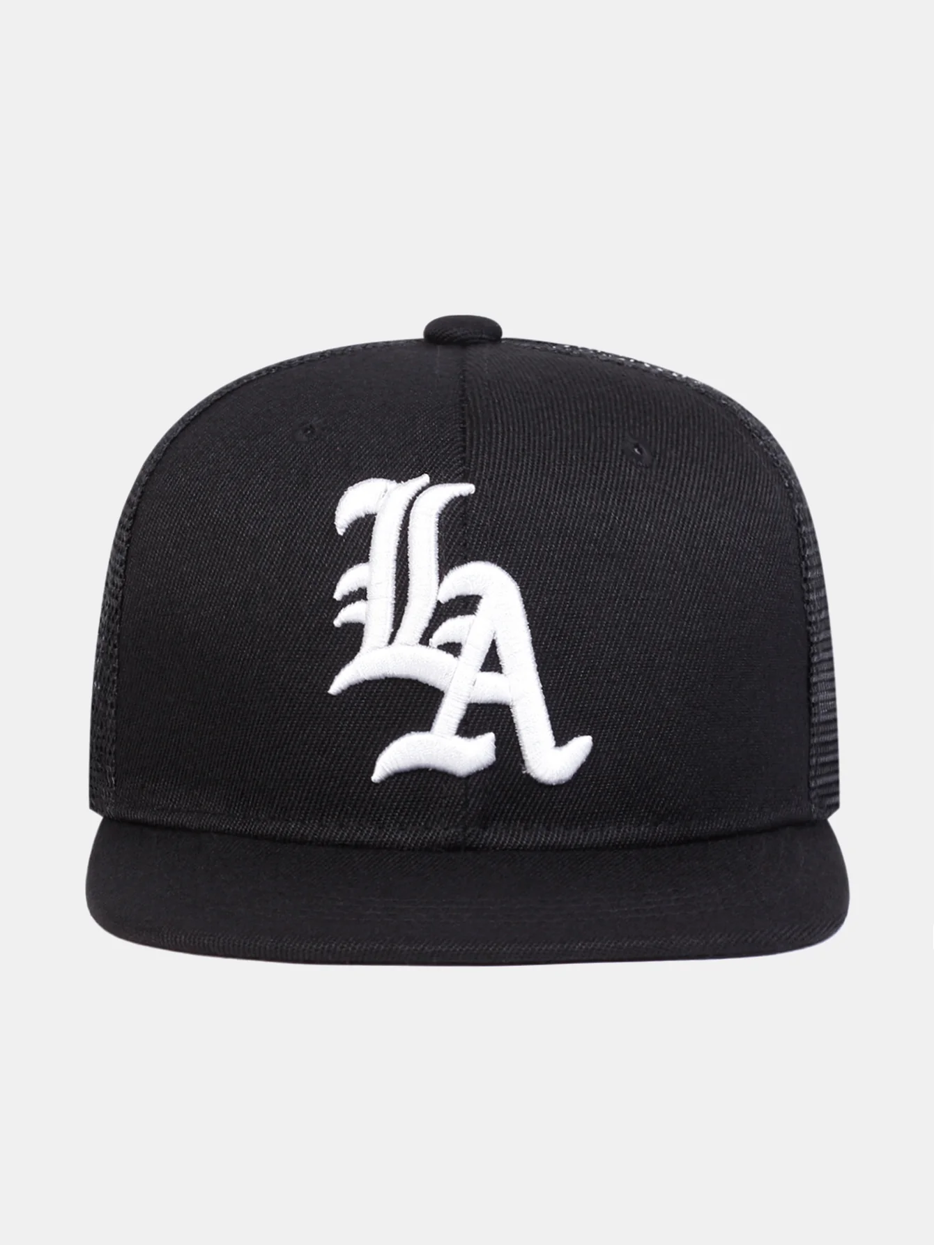 Adjustable Truck Driver Hat With LA Letter Embroidery - Image 5