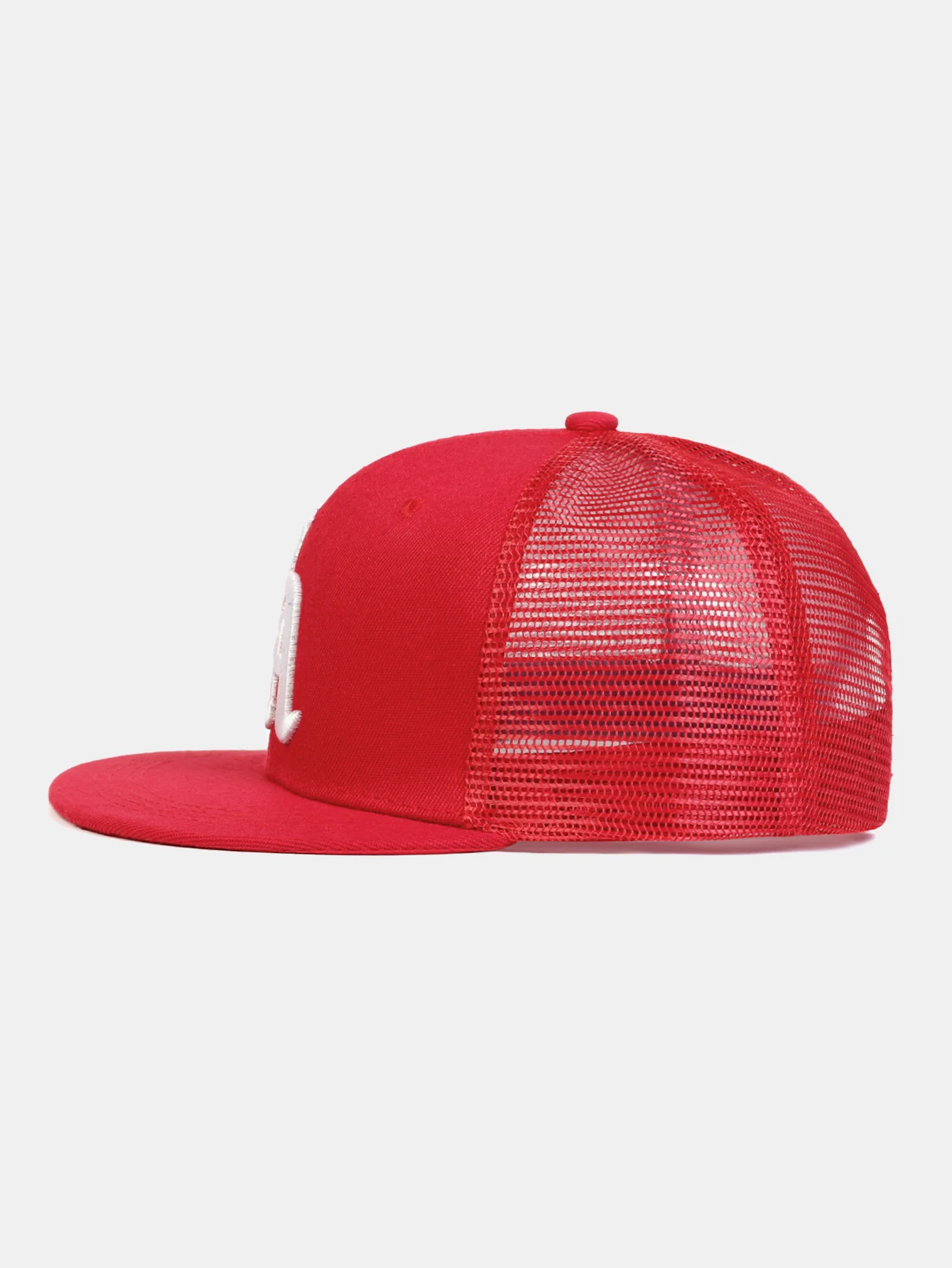 Adjustable Truck Driver Hat With LA Letter Embroidery - Image 6