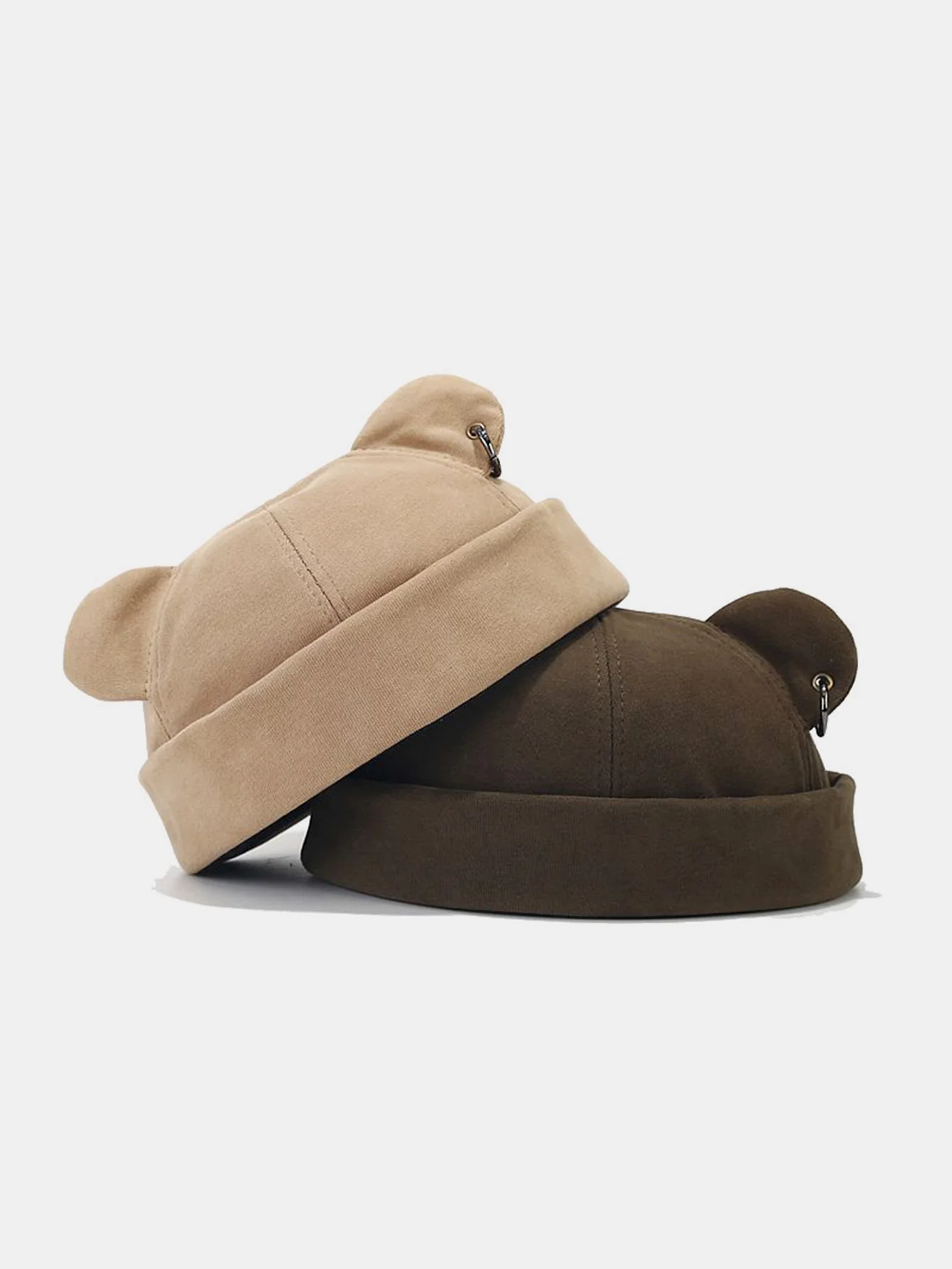 Adjustable Unisex Beanie Hat With Bear Ear Design - Image 6