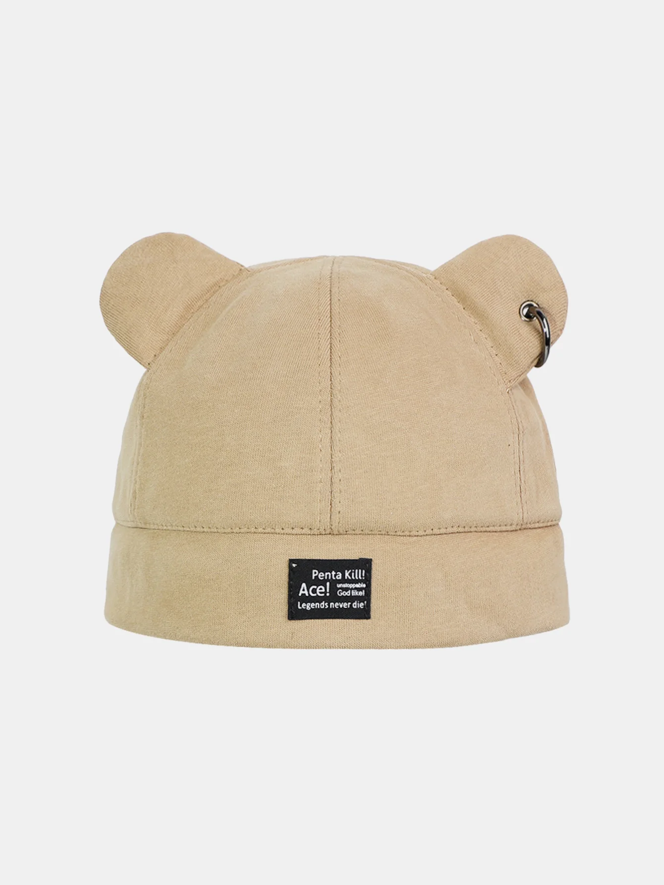 Adjustable Unisex Beanie Hat With Bear Ear Design - Image 8