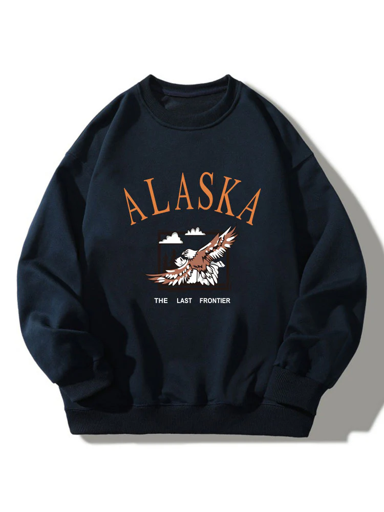 Alaska Eagle Print Entspanntes Sweatshirt - Image 3