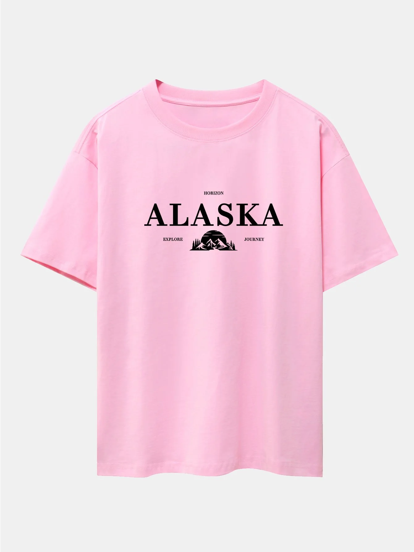 Alaska Slogan Print Drop Shoulder Oversize T-Shirt - Image 11