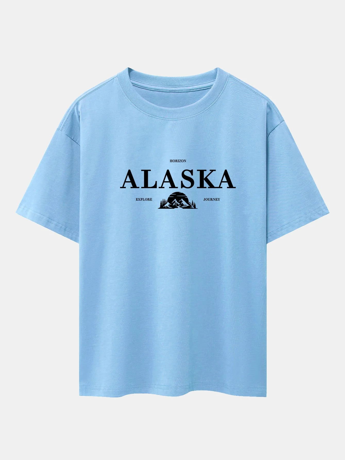 Alaska Slogan Print Drop Shoulder Oversize T-Shirt - Image 13