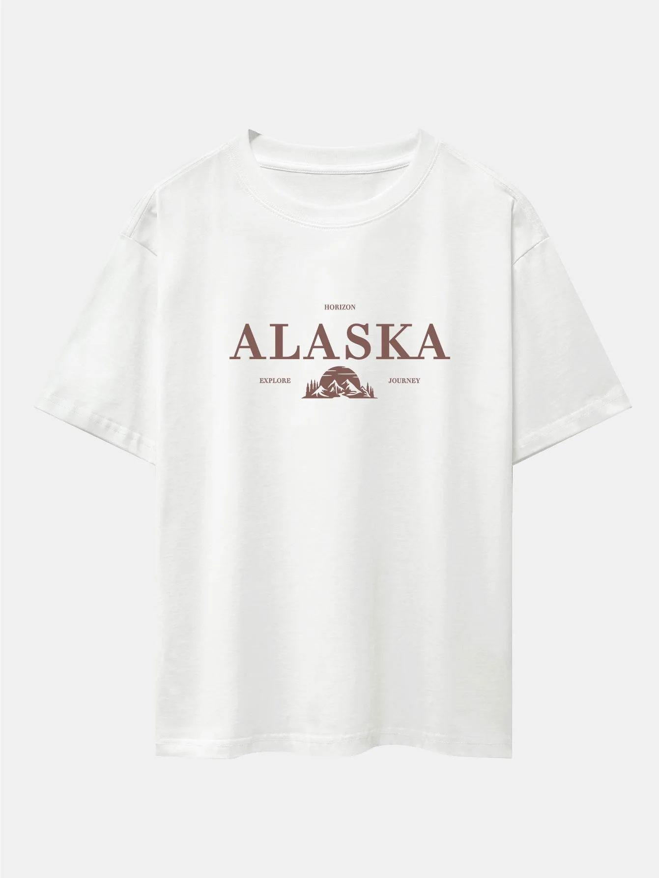 Alaska Slogan Print Drop Shoulder Oversize T-Shirt - Image 14