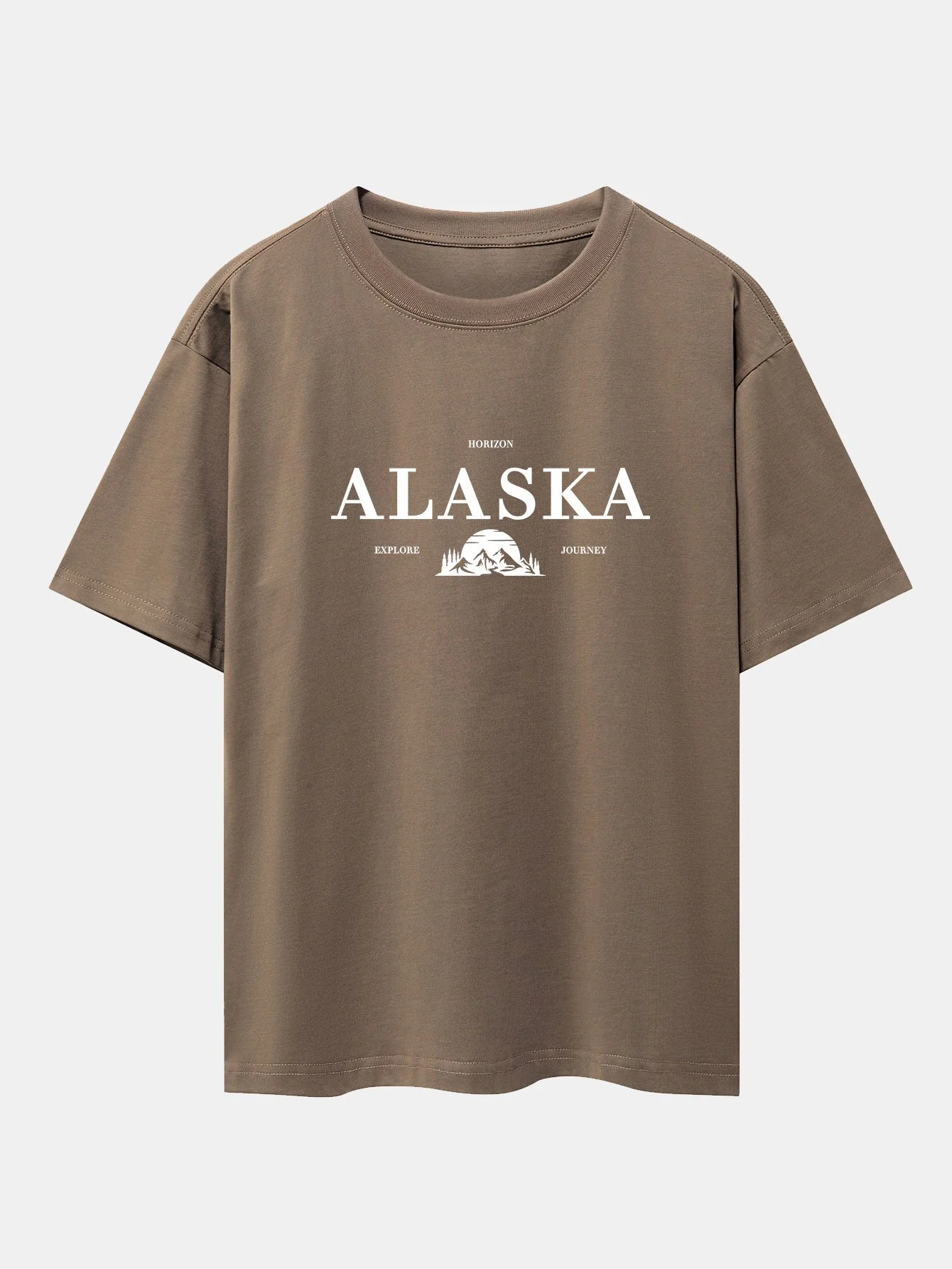 Alaska Slogan Print Drop Shoulder Oversize T-Shirt - Image 4