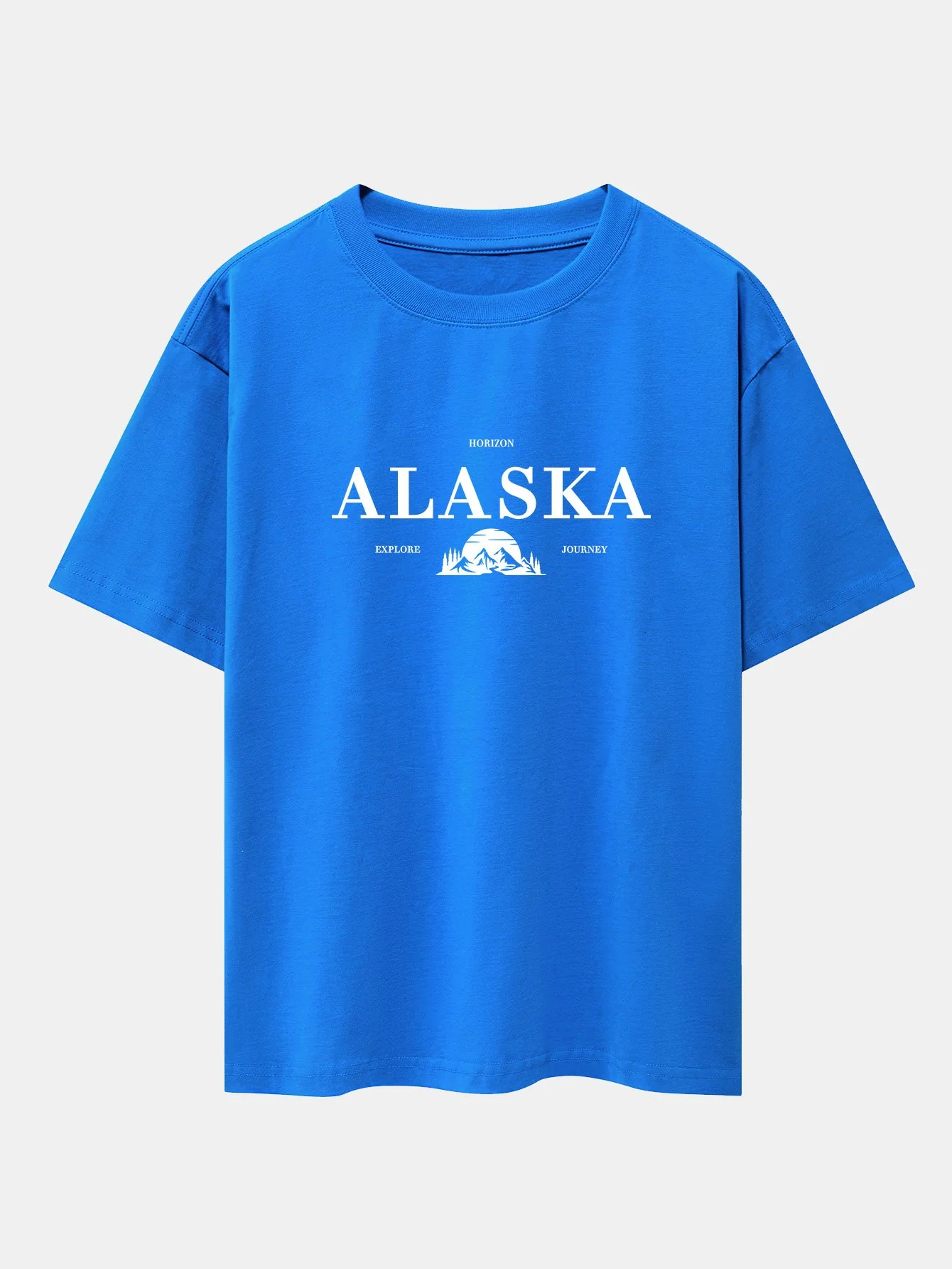 Alaska Slogan Print Drop Shoulder Oversize T-Shirt - Image 6