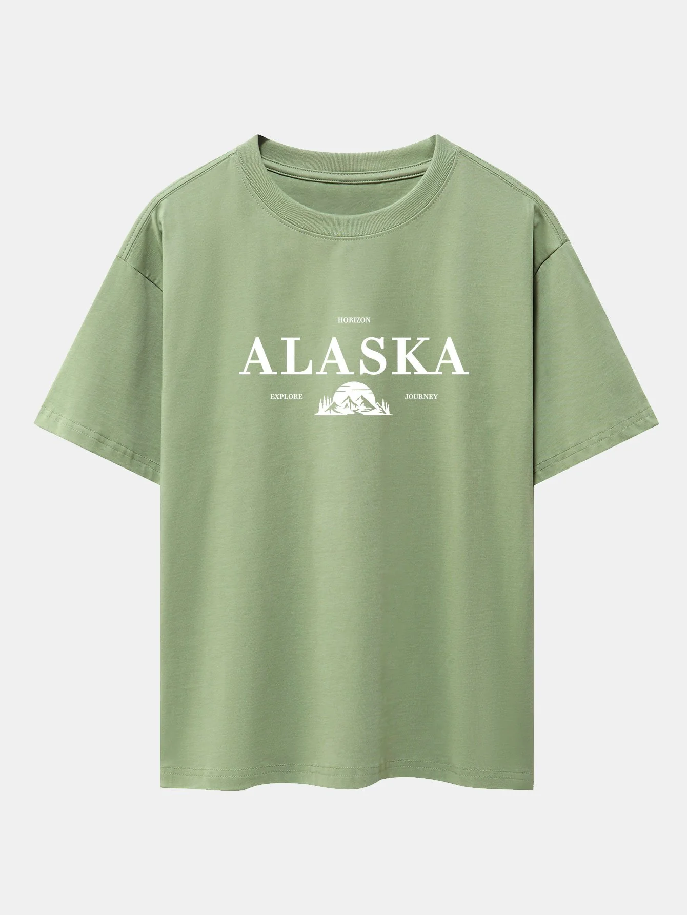 Alaska Slogan Print Drop Shoulder Oversize T-Shirt - Image 8