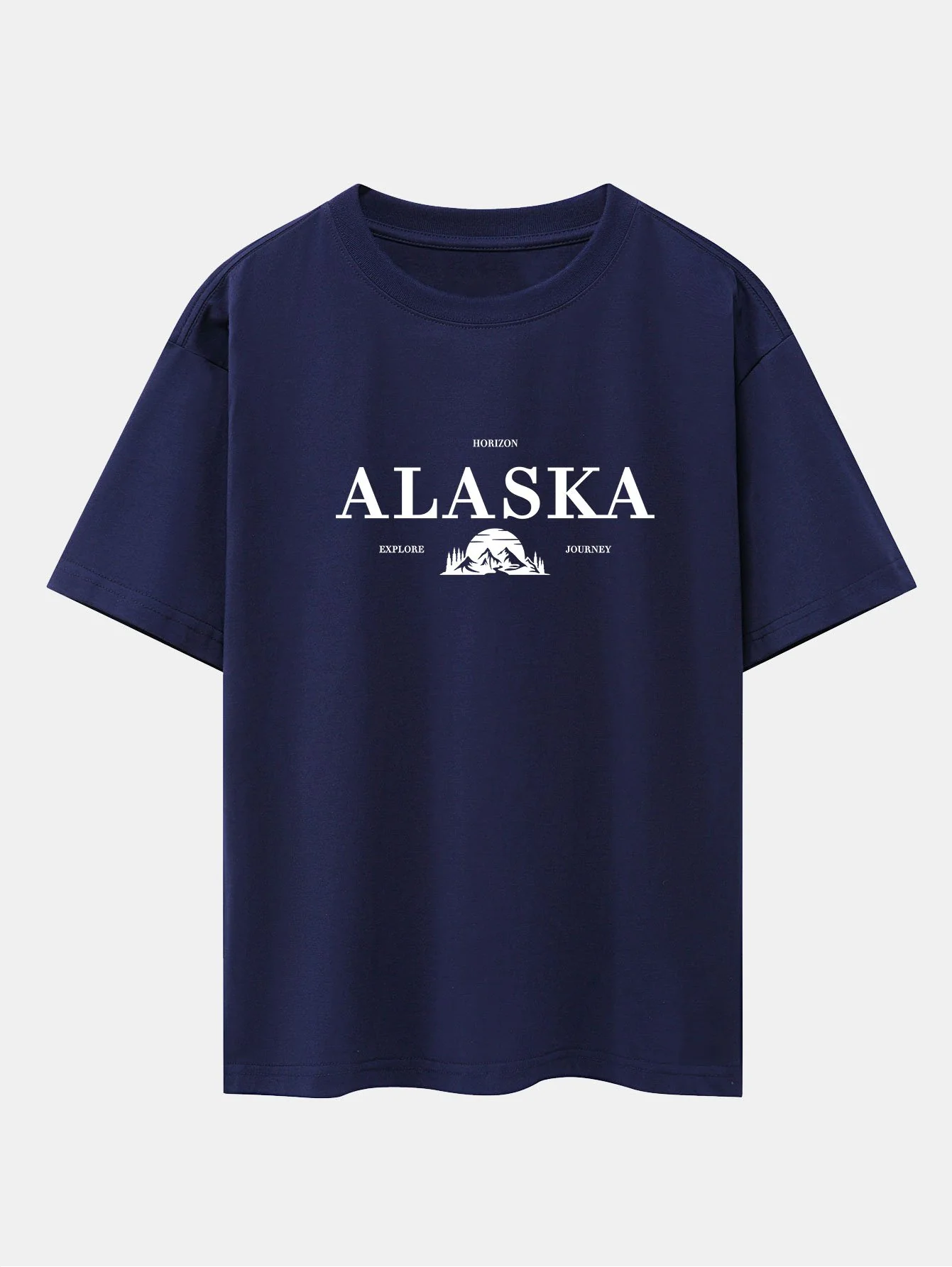 Alaska Slogan Print Drop Shoulder Oversize T-Shirt - Image 9