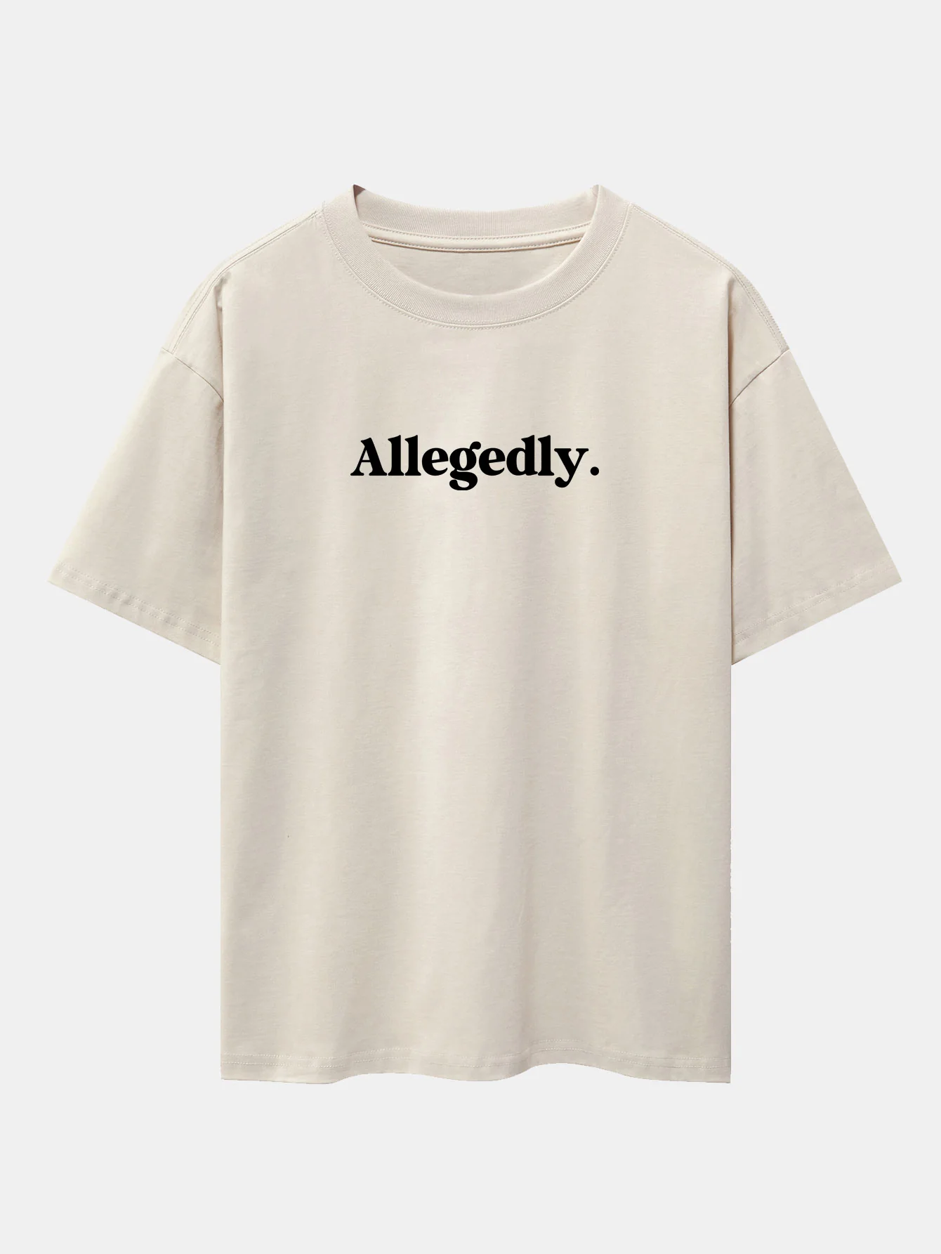 Angeblich Print Drop-Shoulder Oversize T-Shirt - Image 10