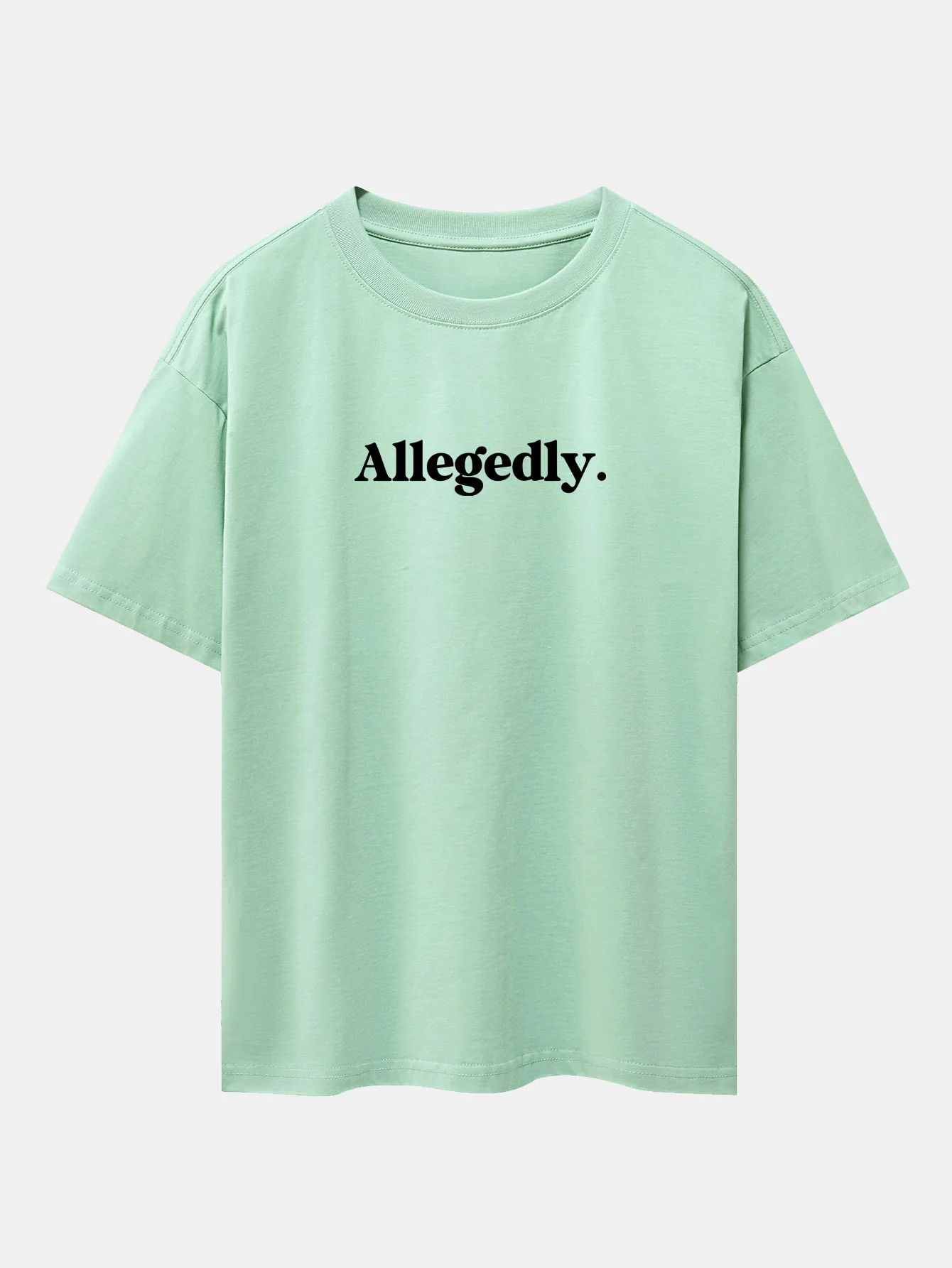 Angeblich Print Drop-Shoulder Oversize T-Shirt - Image 11