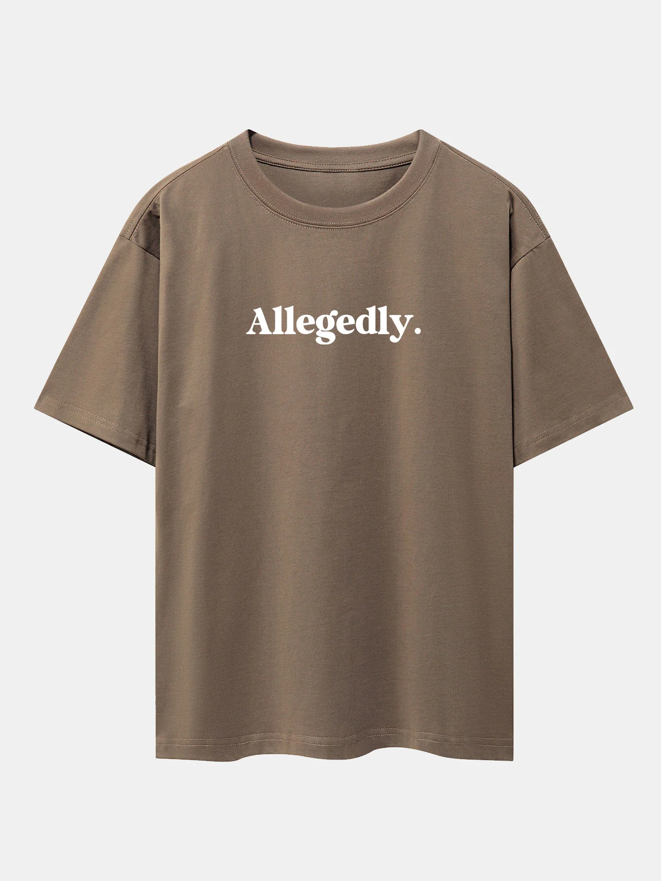 Angeblich Print Drop-Shoulder Oversize T-Shirt - Image 4