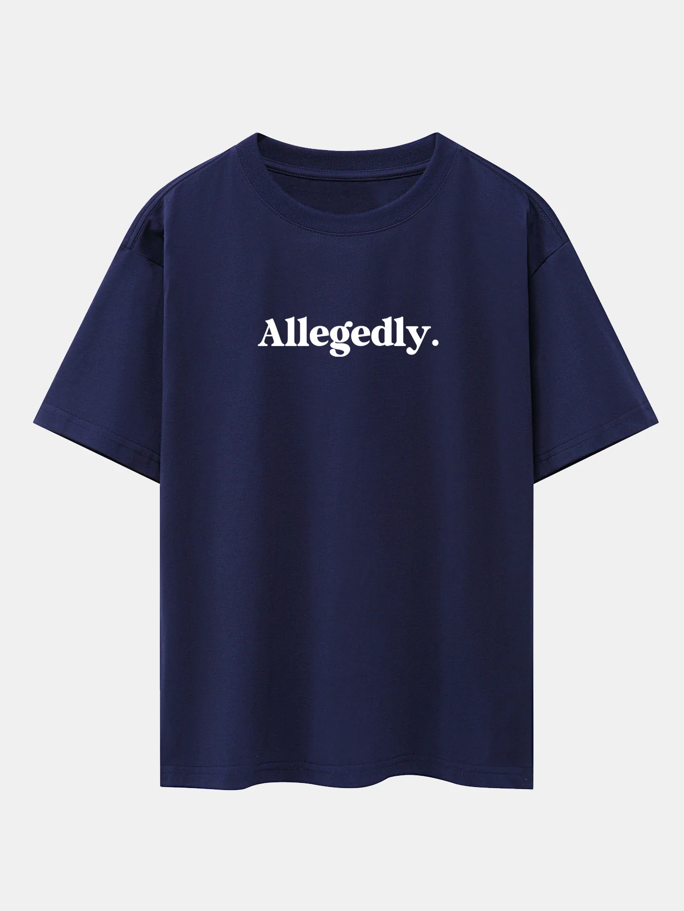 Angeblich Print Drop-Shoulder Oversize T-Shirt - Image 9