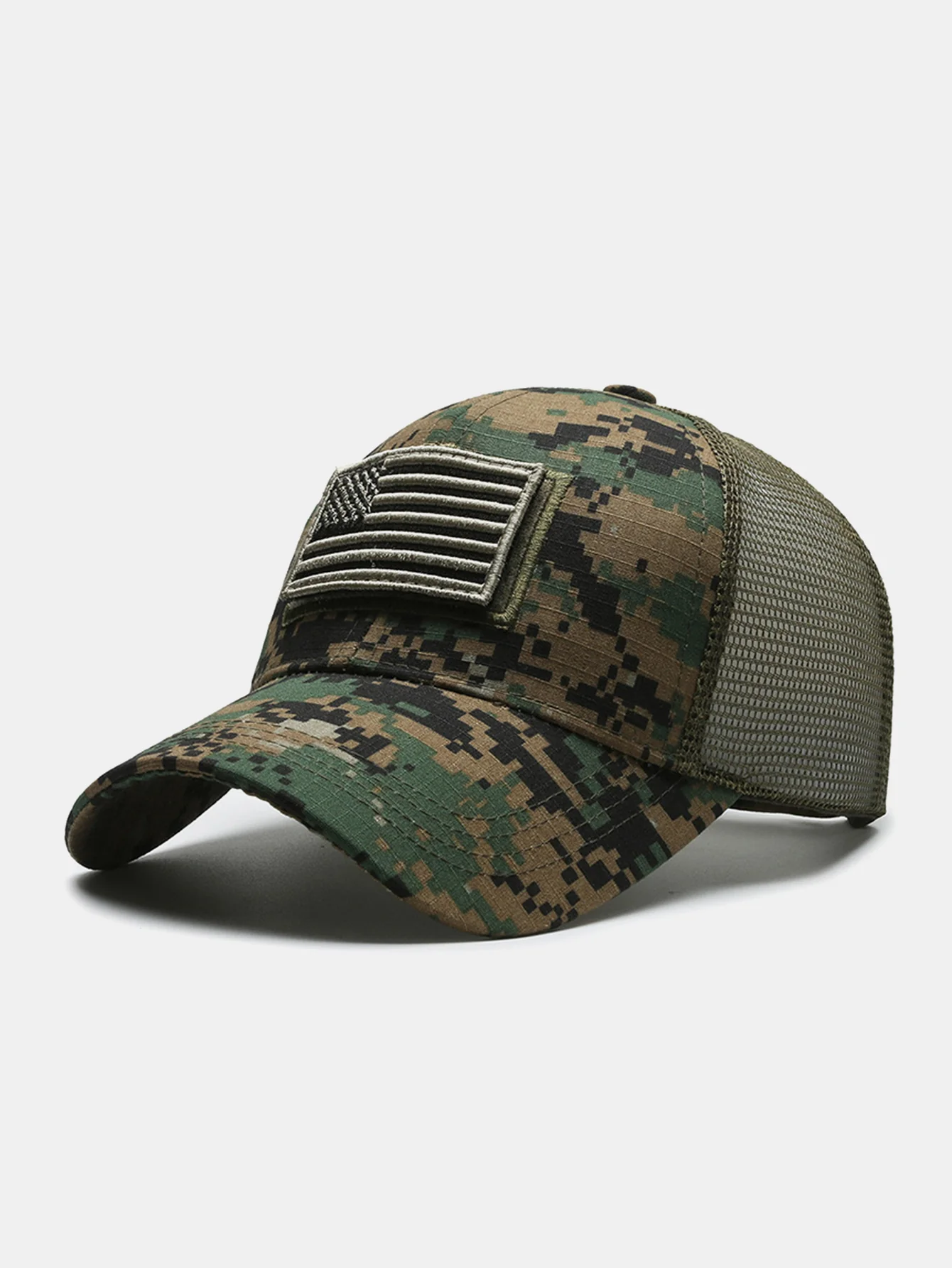 Bestickte Baseballkappe mit amerikanischem Flaggen-Patch - Image 5