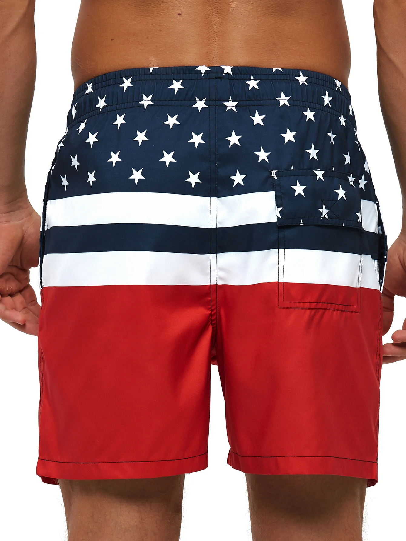 Bade-Shorts mit Stars-and-Stripes-Muster - Image 4