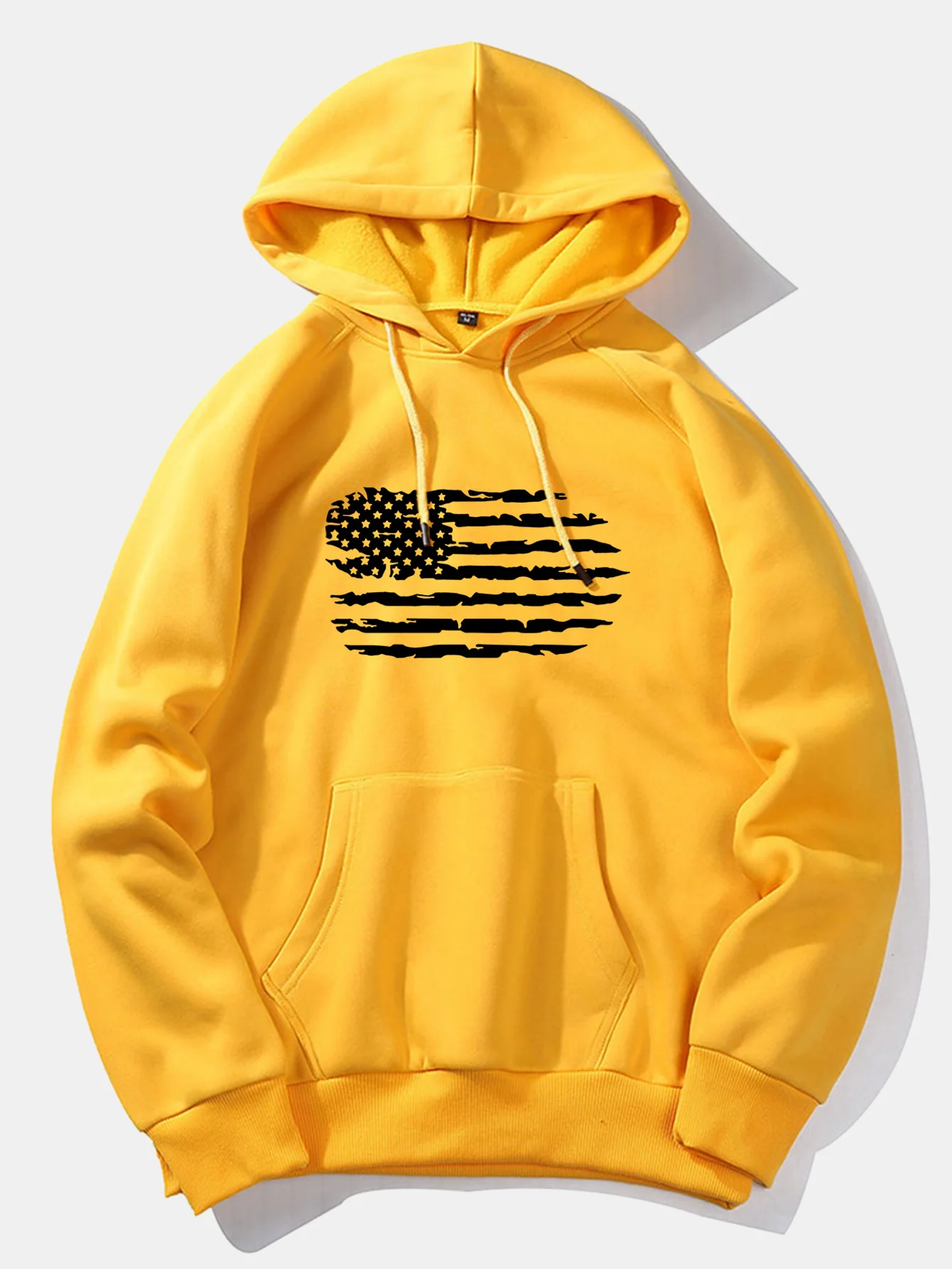 Amerikanische Flagge Druck Hoodie - Image 11