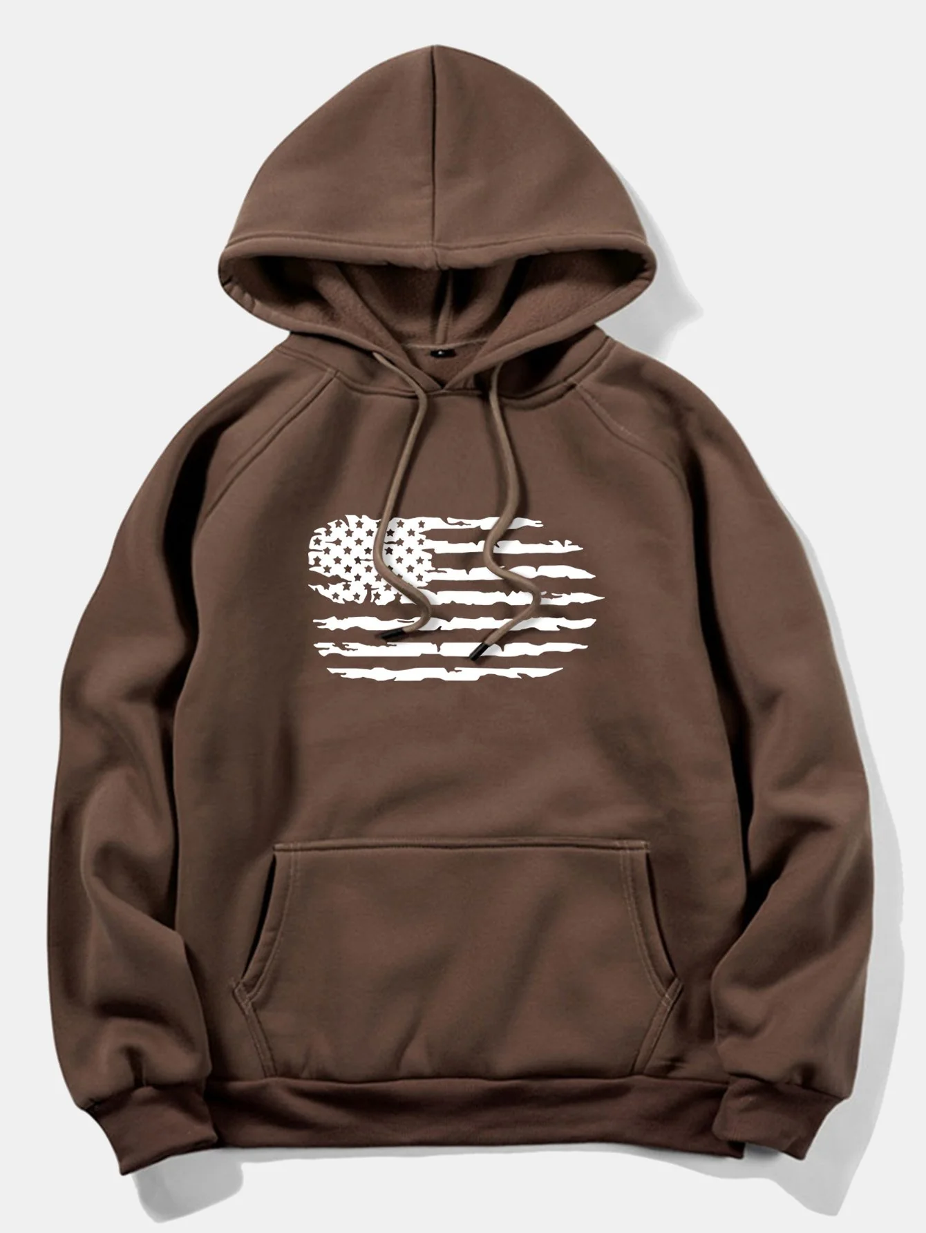 Amerikanische Flagge Druck Hoodie - Image 3