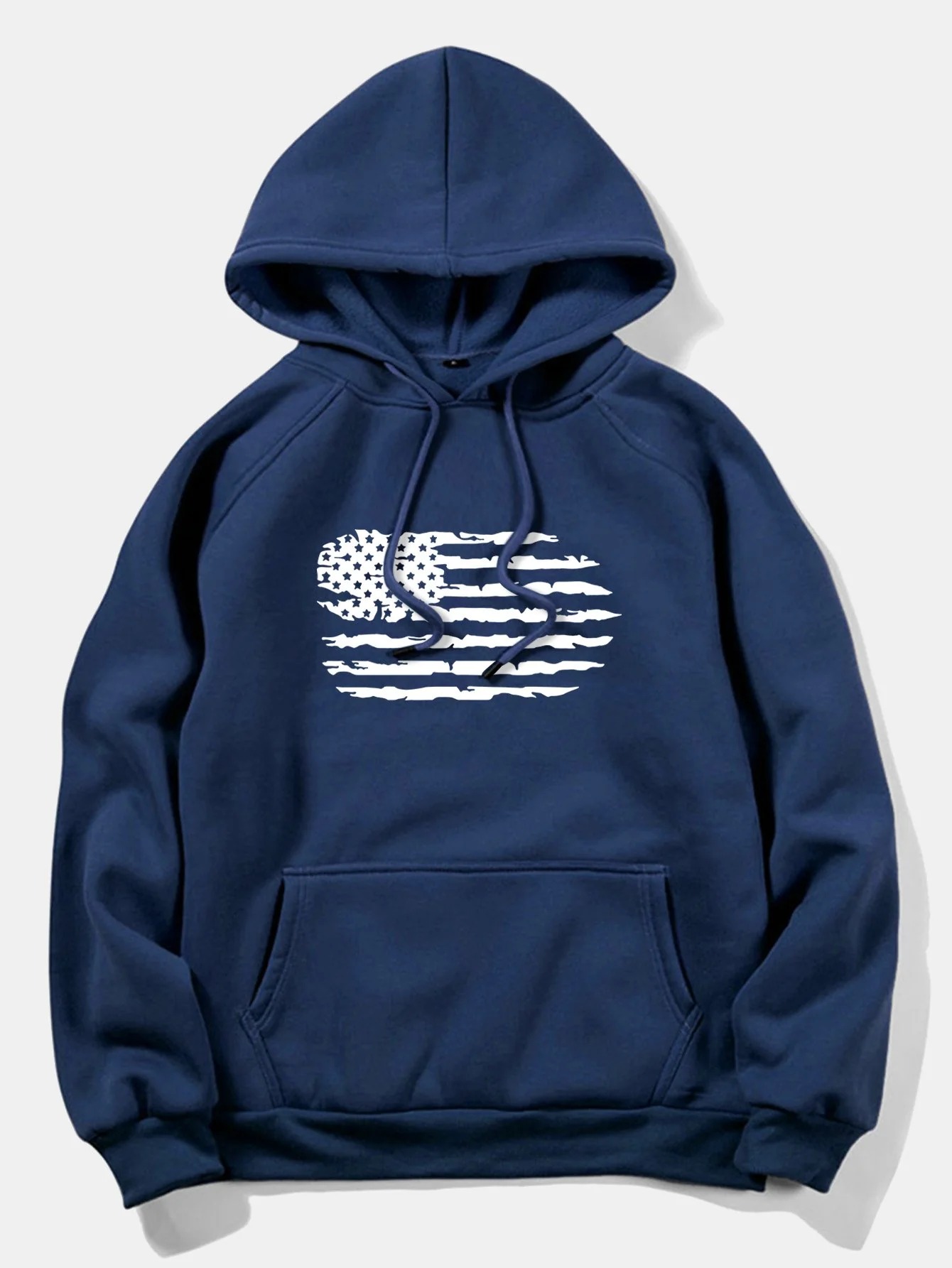 Amerikanische Flagge Druck Hoodie - Image 4