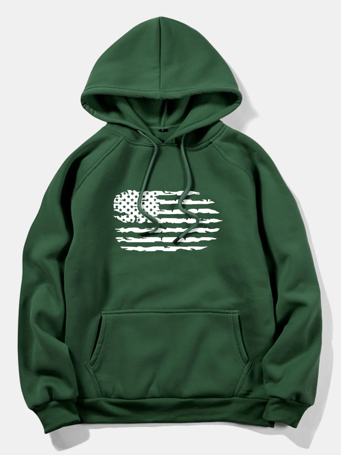 Amerikanische Flagge Druck Hoodie - Image 5