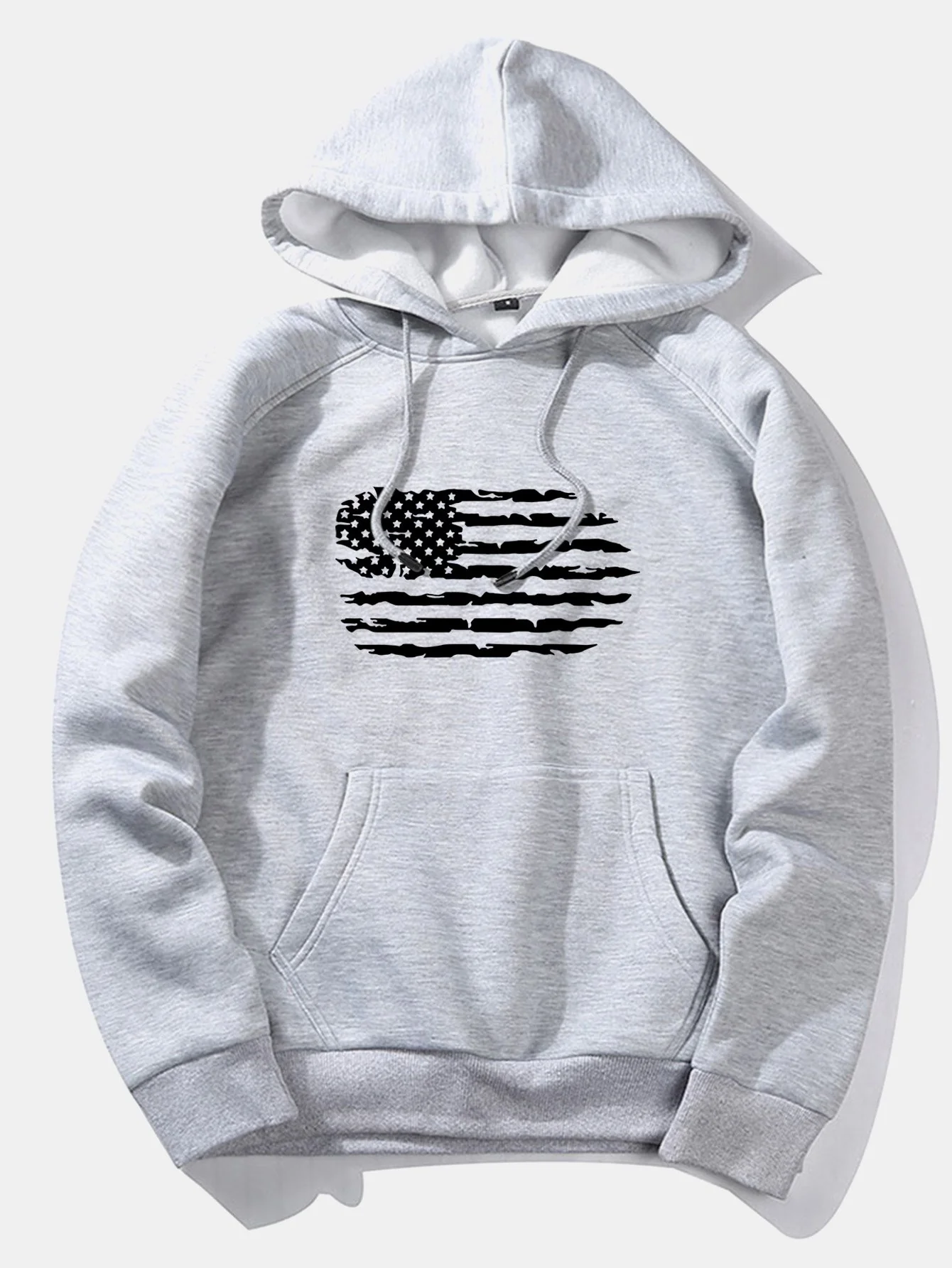 Amerikanische Flagge Druck Hoodie - Image 7
