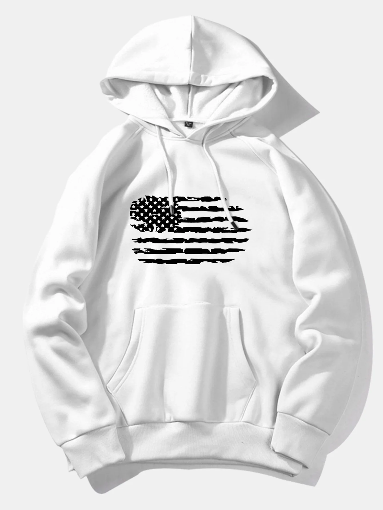 Amerikanische Flagge Druck Hoodie - Image 8