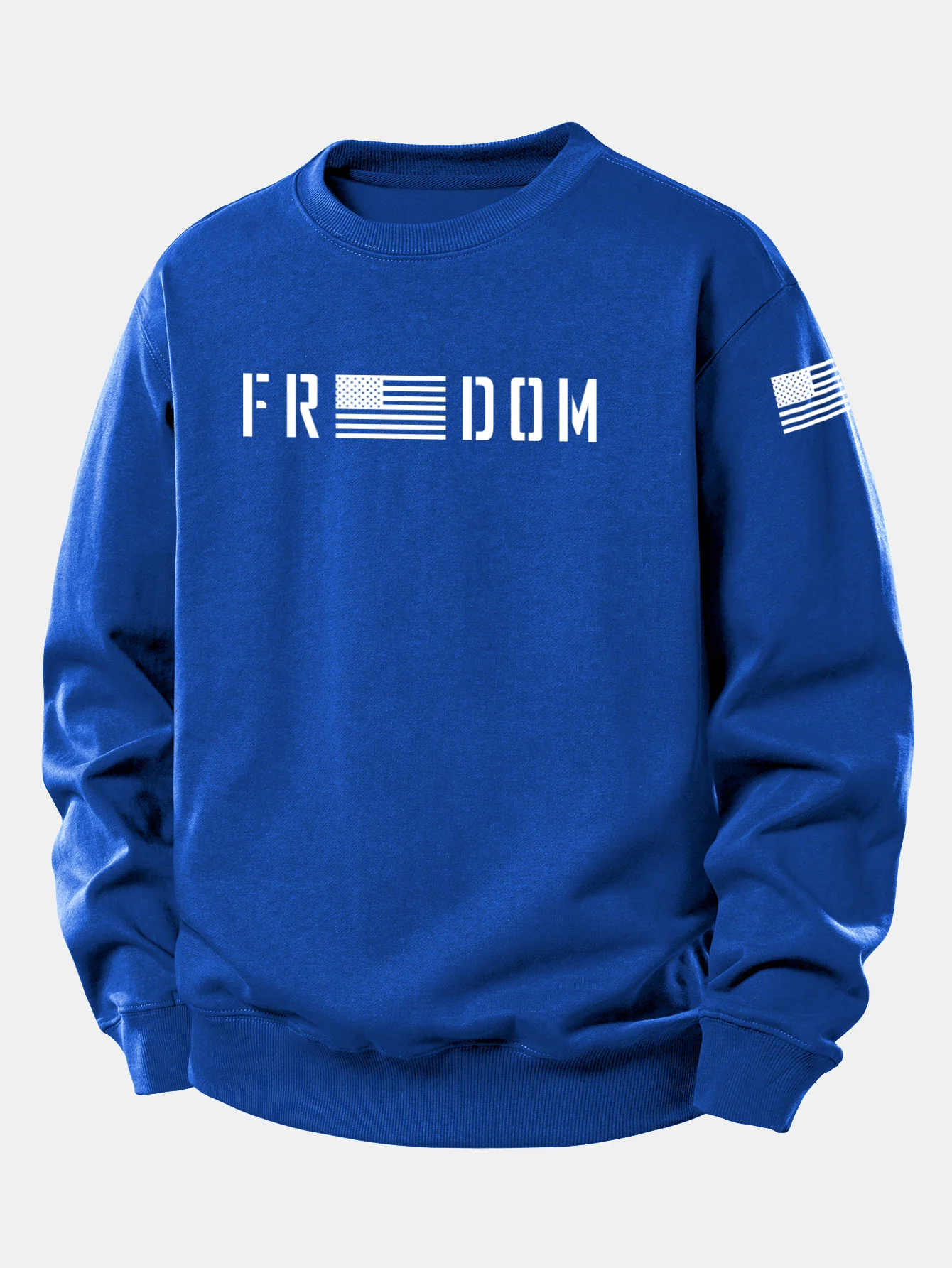 American Freedom Print Relax Fit Sweatshirt - Image 11
