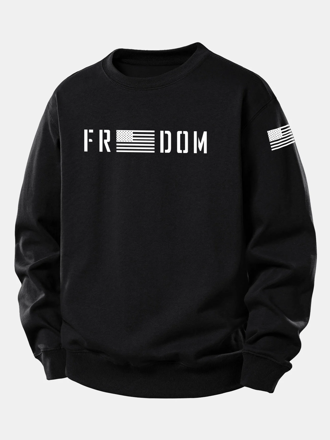 American Freedom Print Relax Fit Sweatshirt - Image 2