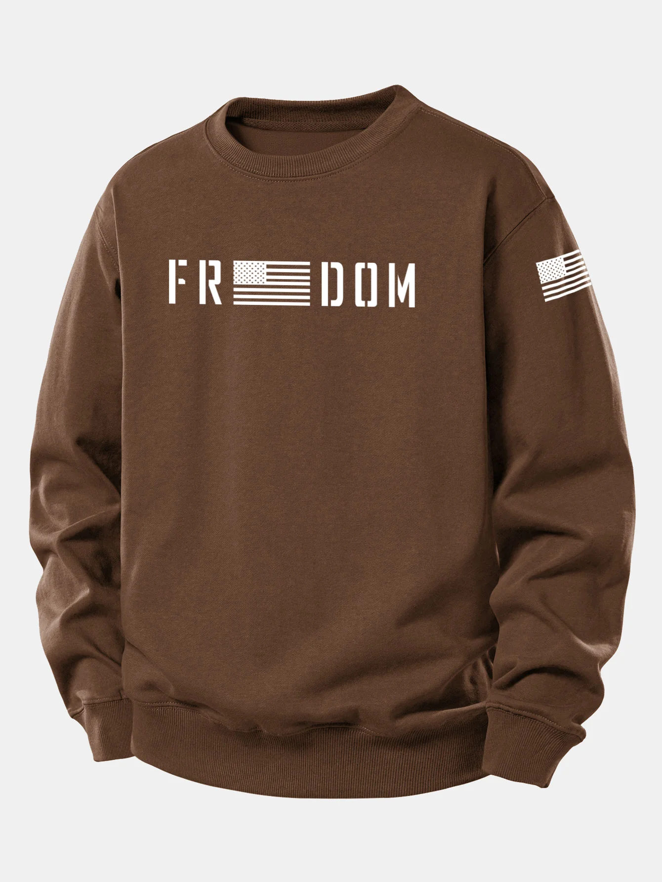 American Freedom Print Relax Fit Sweatshirt - Image 8