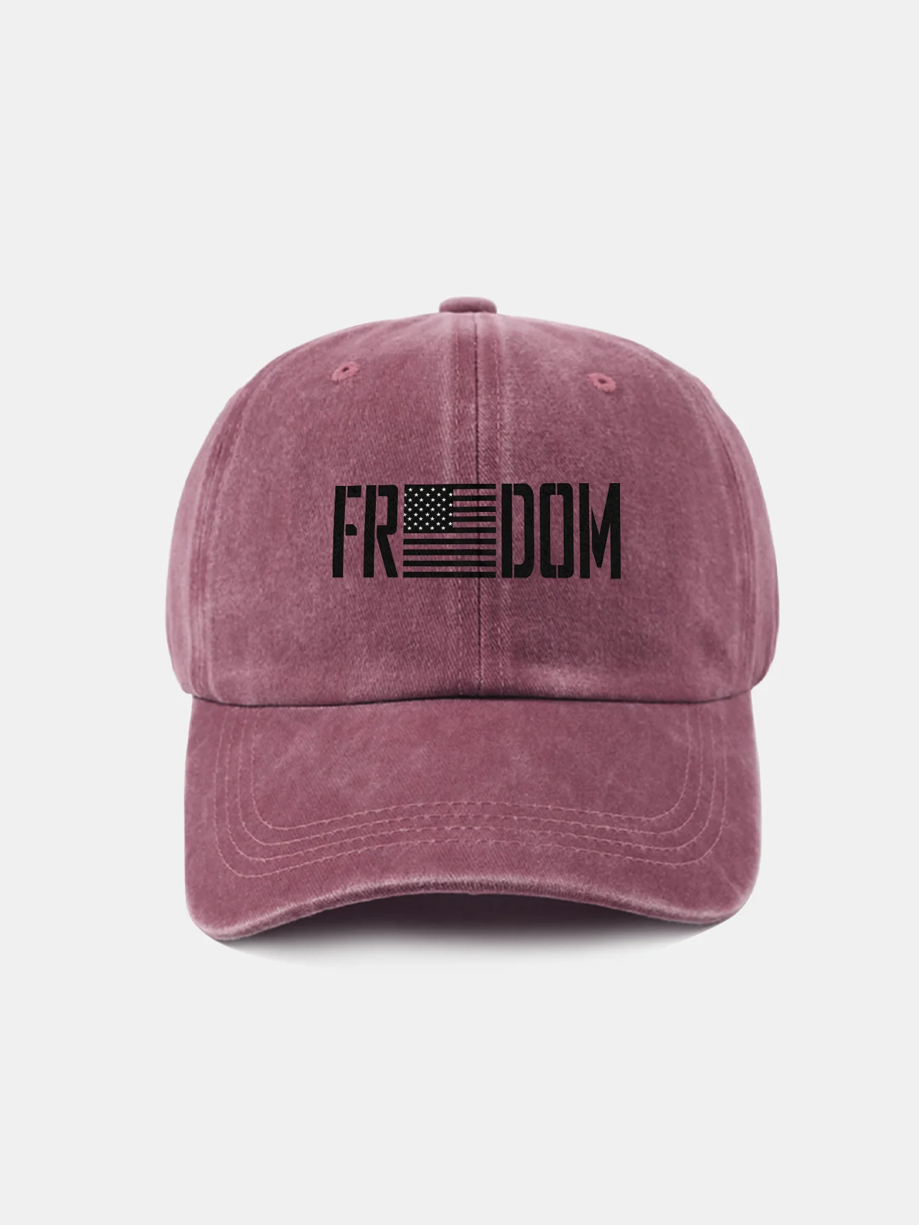 American Freedom Print gewaschene Baseballkappe - Image 10