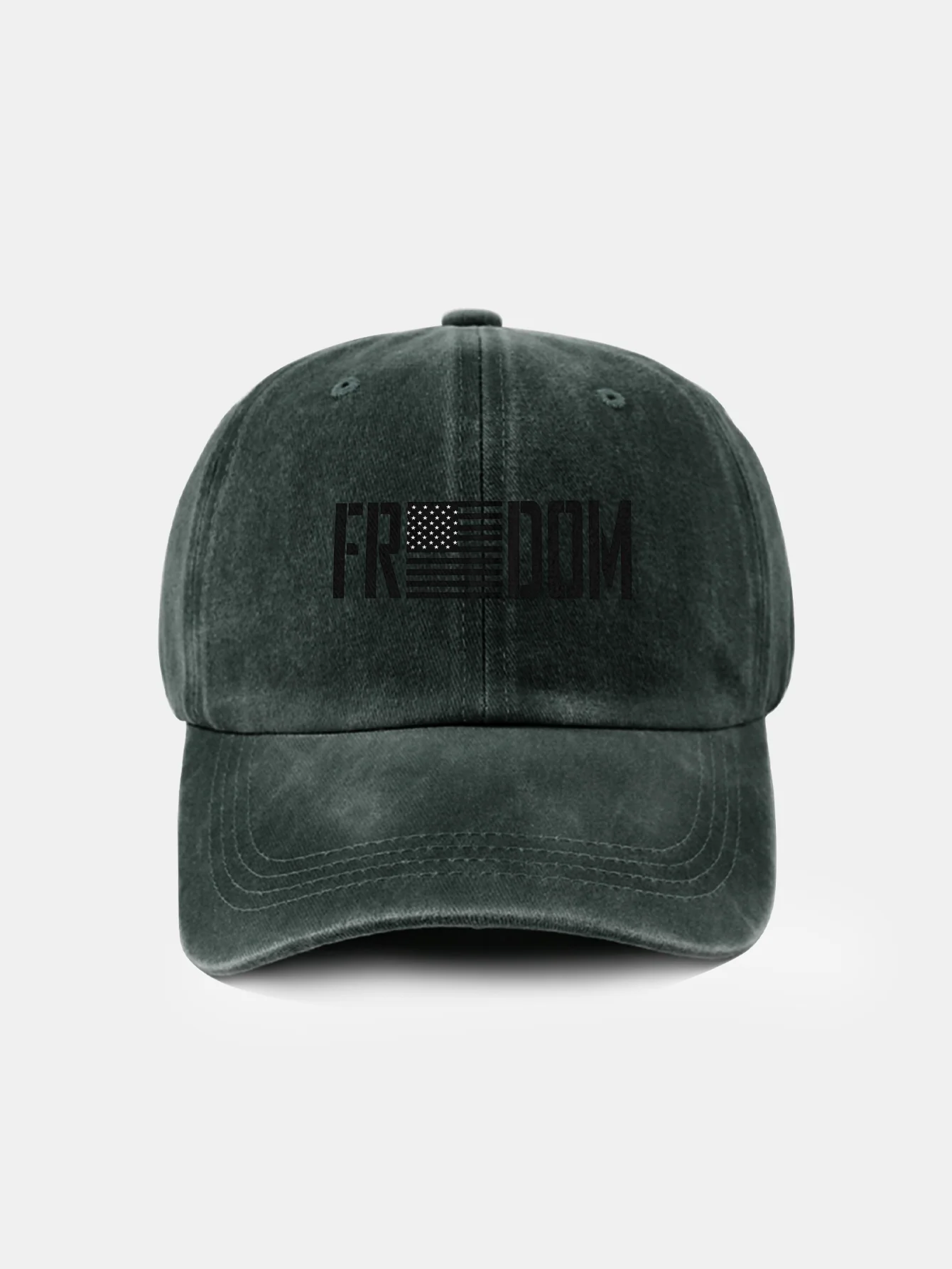 American Freedom Print gewaschene Baseballkappe - Image 11