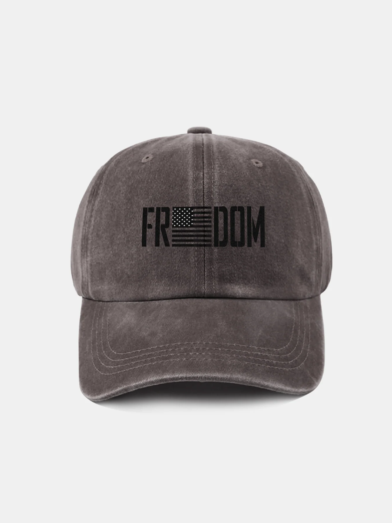 American Freedom Print gewaschene Baseballkappe - Image 14