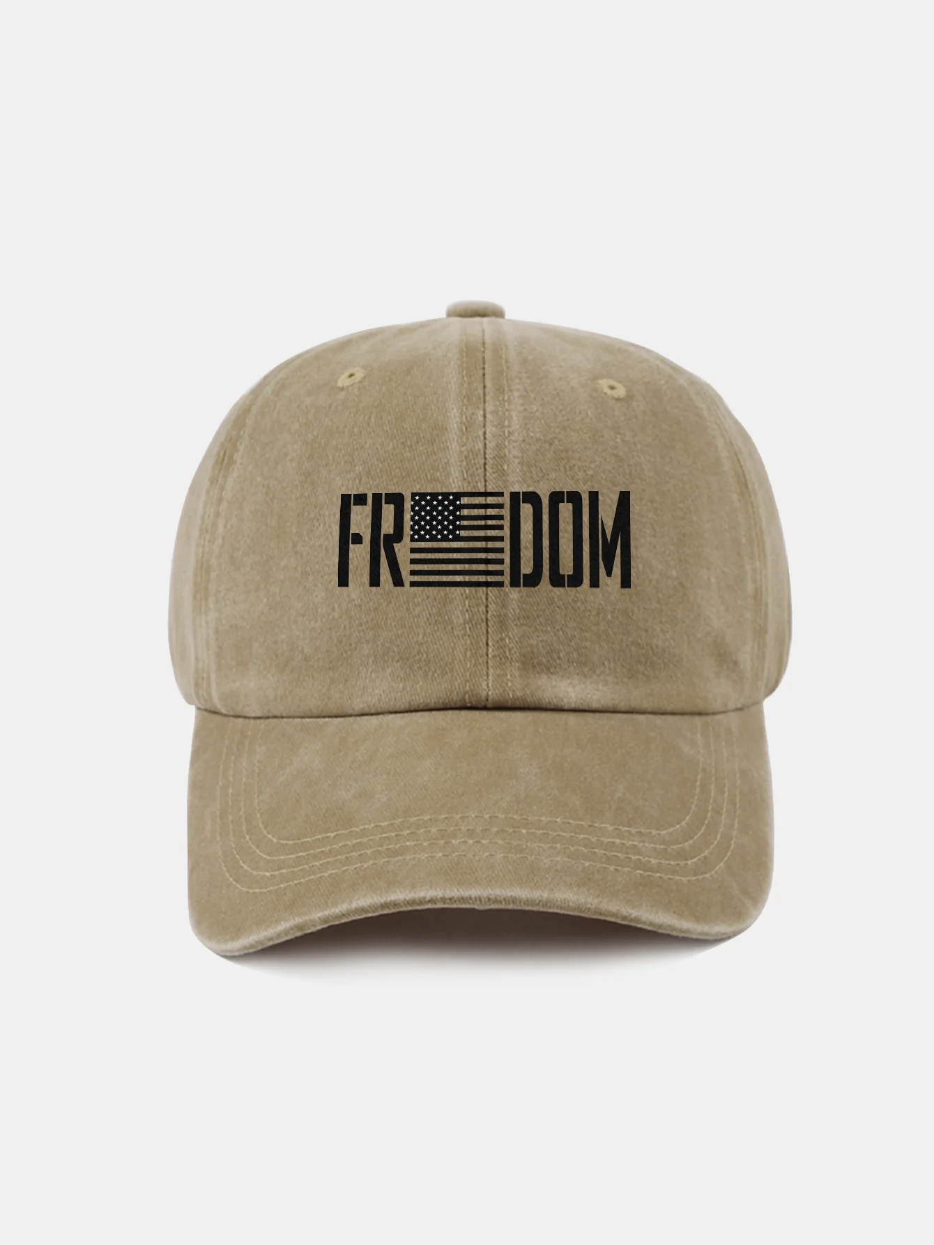American Freedom Print gewaschene Baseballkappe - Image 16