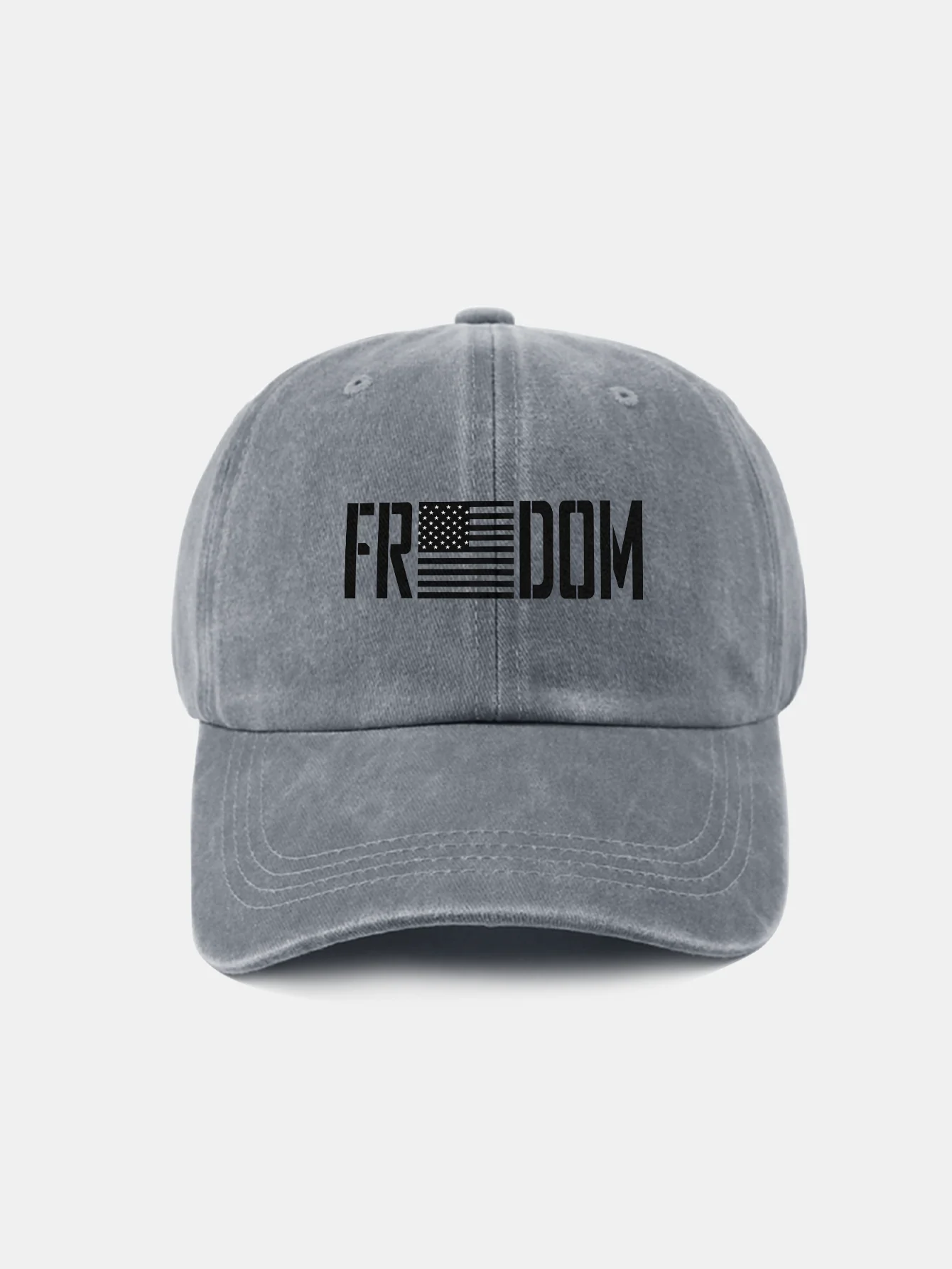 American Freedom Print gewaschene Baseballkappe - Image 17
