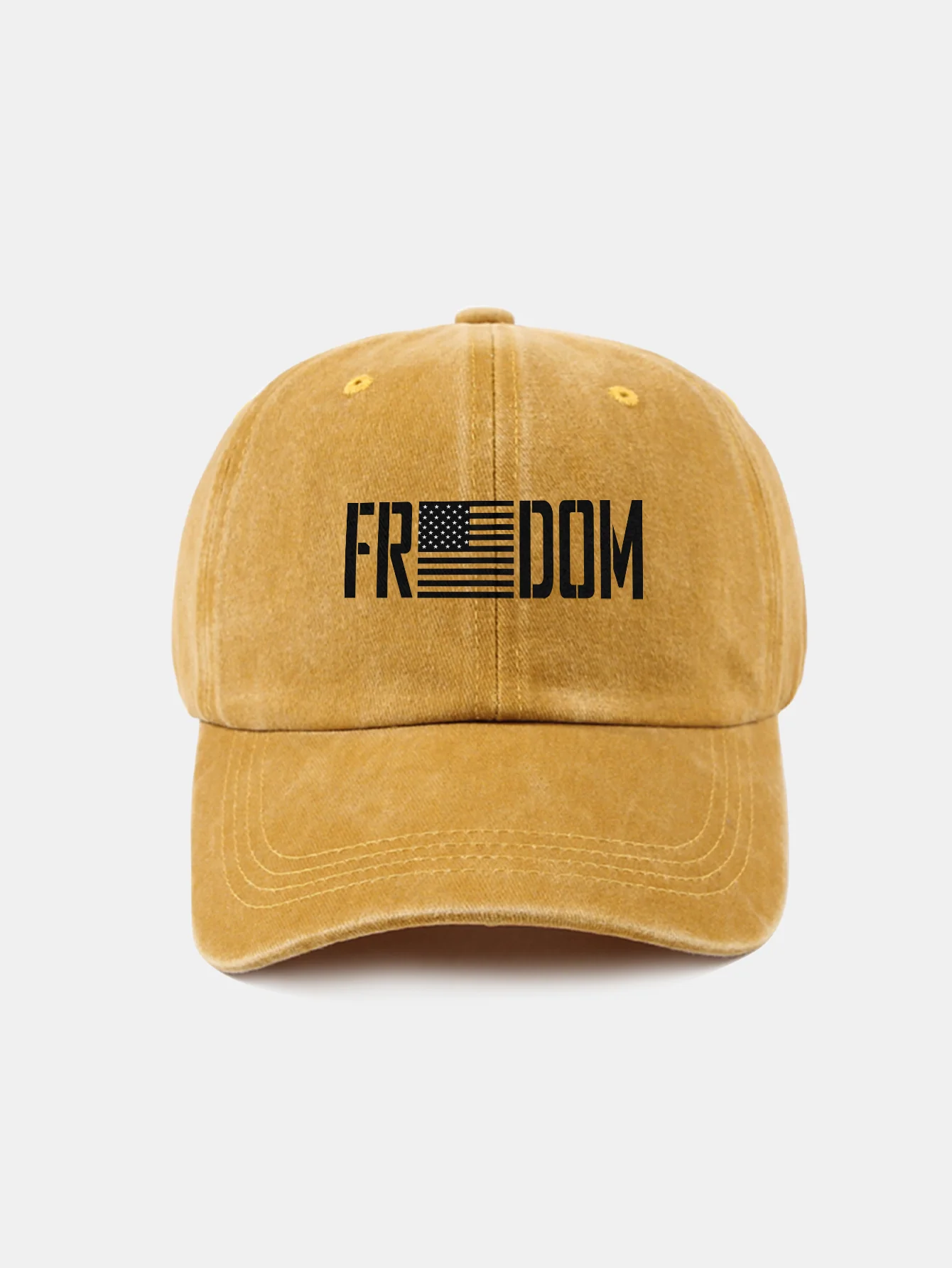 American Freedom Print gewaschene Baseballkappe - Image 8