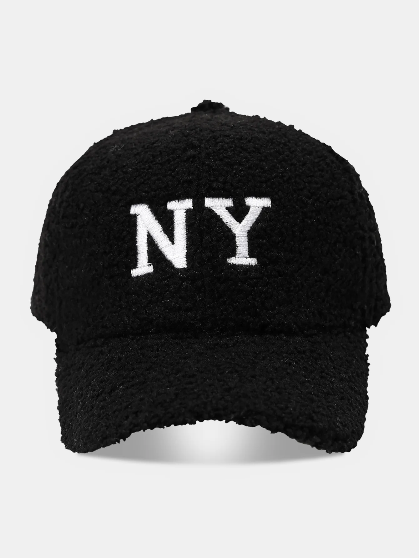 Amerikanischer Stil NY Buchstabe Fleece Warme Baseballkappe