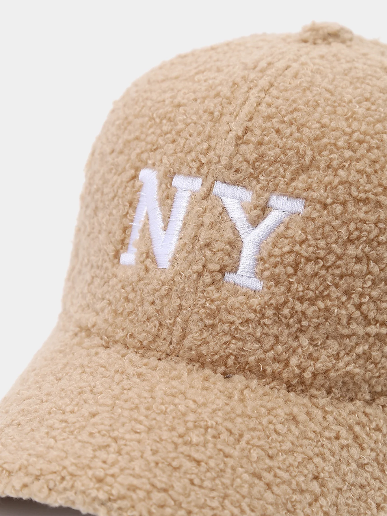 Amerikanischer Stil NY Buchstabe Fleece Warme Baseballkappe - Image 8