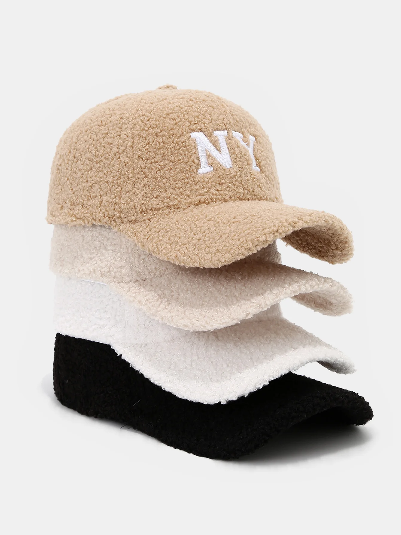 Amerikanischer Stil NY Buchstabe Fleece Warme Baseballkappe - Image 9