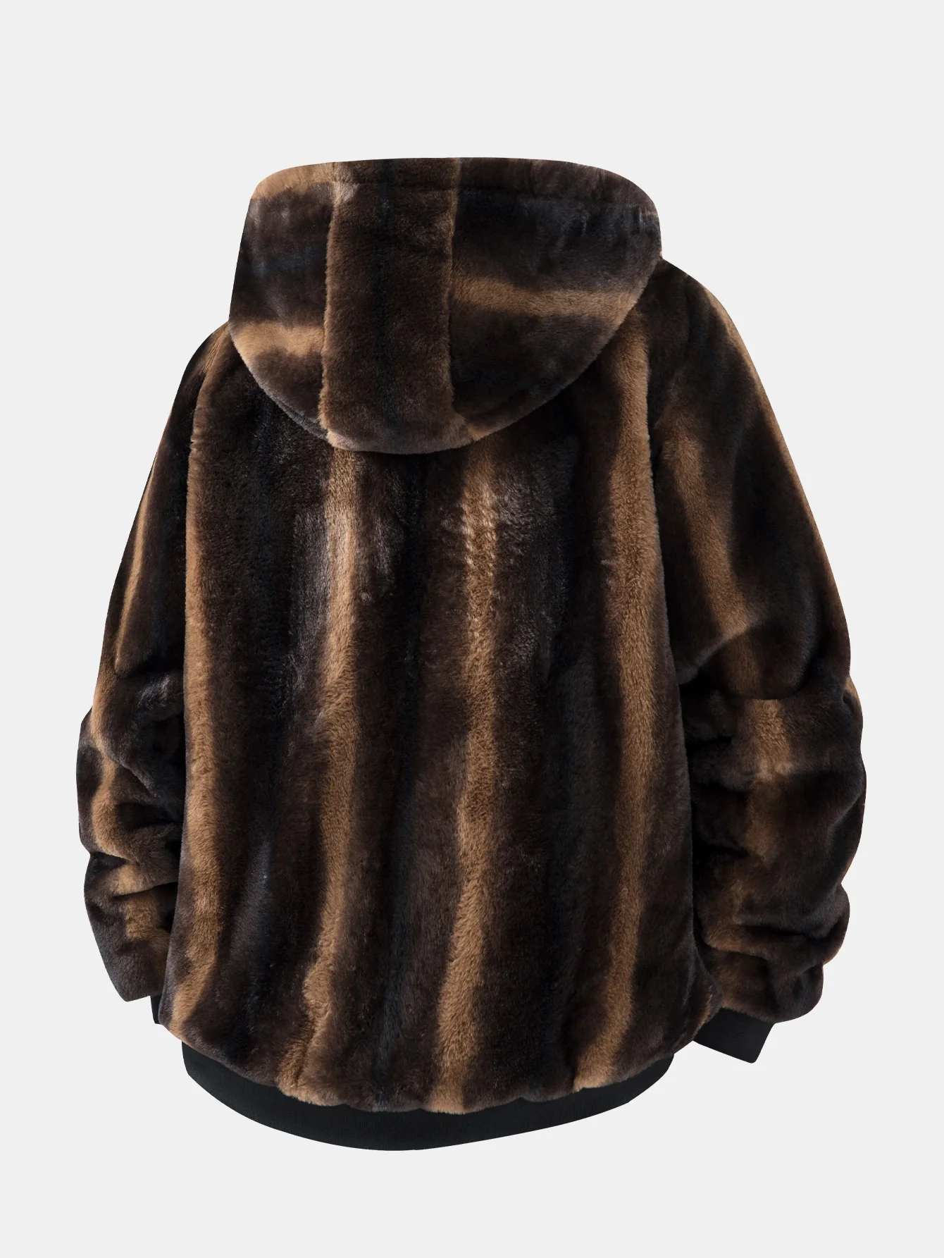 Kapuzenjacke mit Tiermuster aus Kunstfell - Image 2