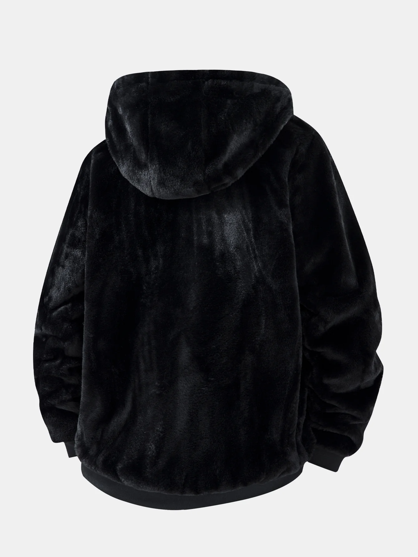 Kapuzenjacke mit Tiermuster aus Kunstfell - Image 6