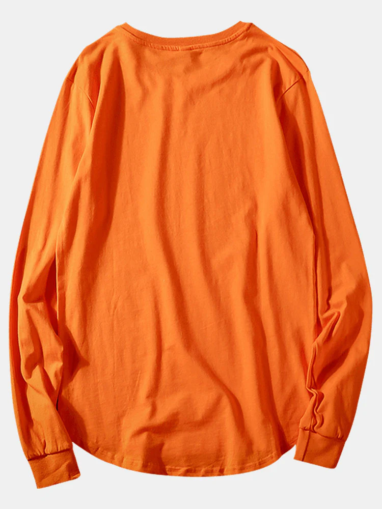 Basic Arc hem Langarm-T-Shirt - Image 7