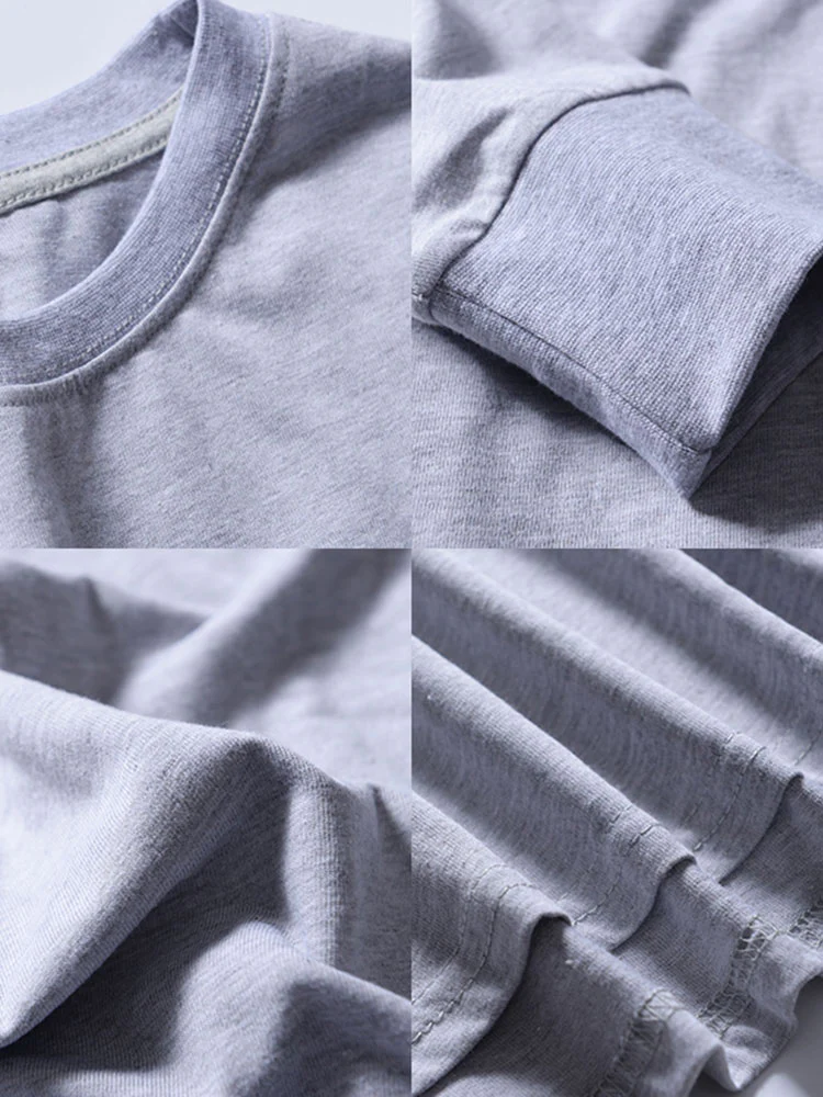 Basic Arc hem Langarm-T-Shirt - Image 9