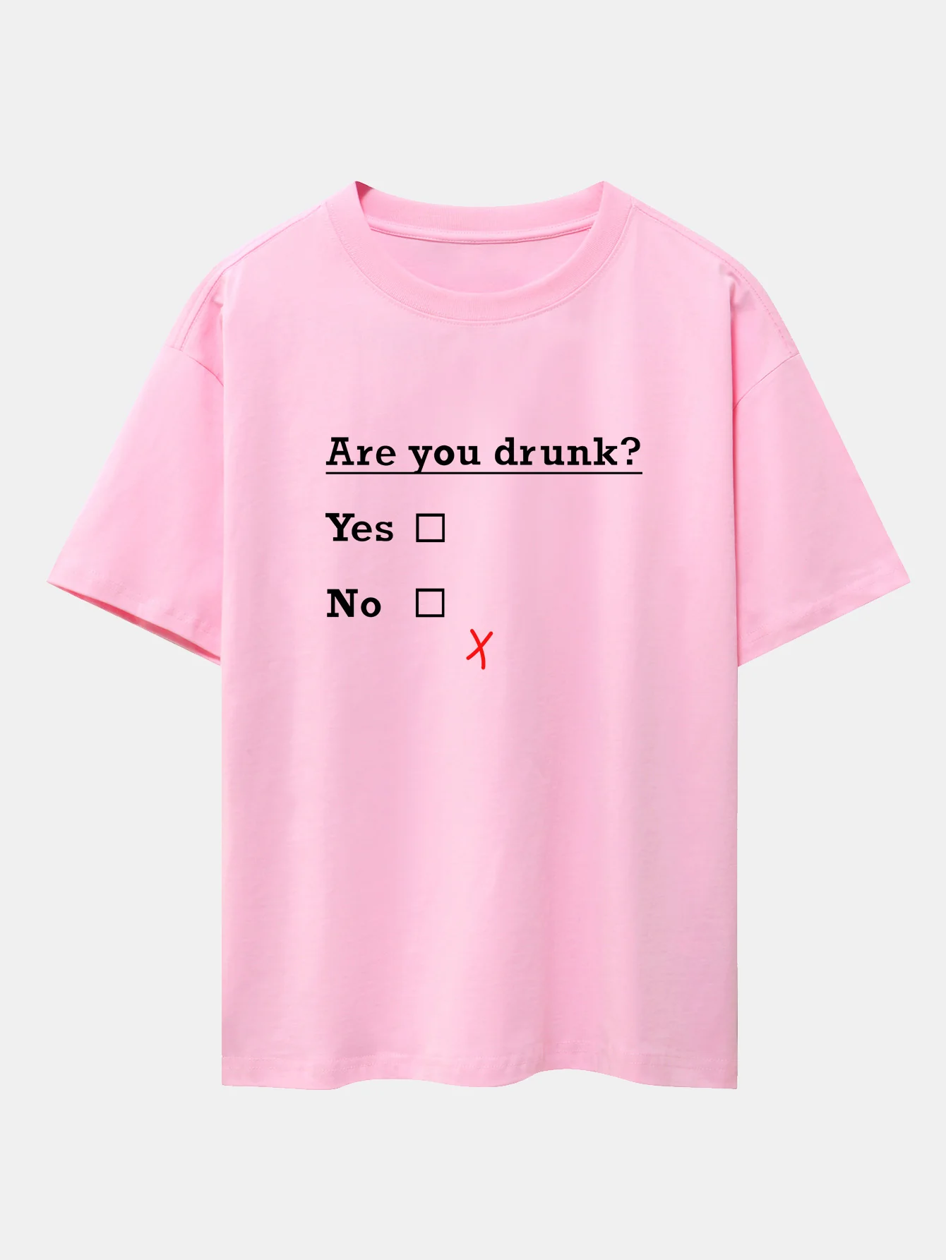 Bist du betrunken Print Drop-Shoulder Oversize T-Shirt - Image 13