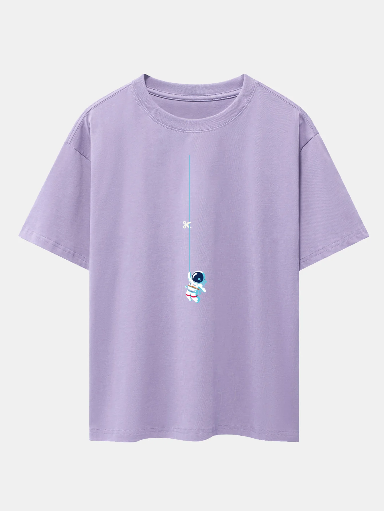 Astronaut auf einem Seil Print Drop-Shoulder Oversize T-Shirt - Image 15