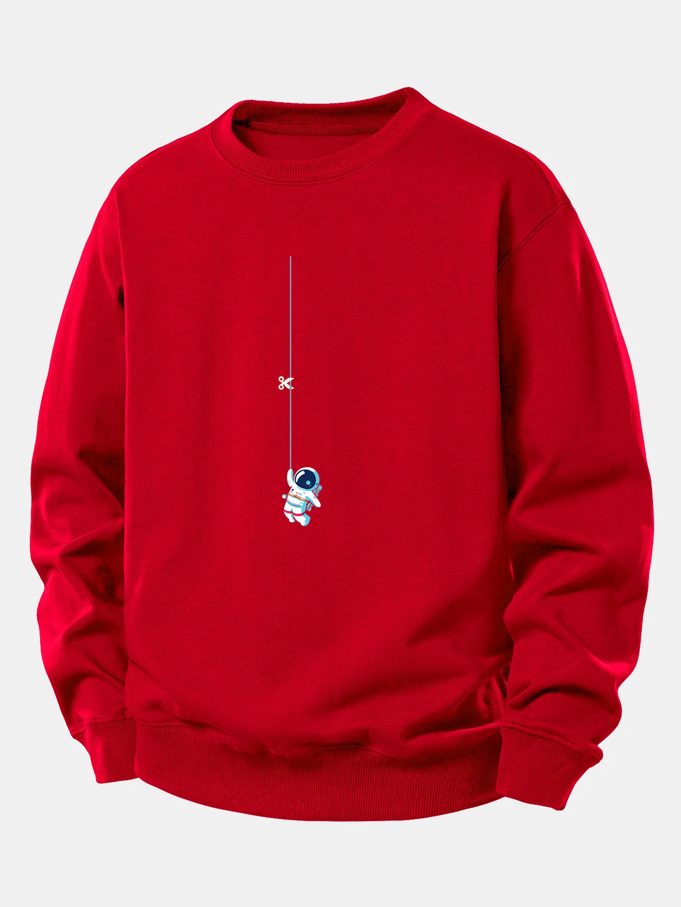 Astronaut auf einem Seil Druck Locker sitzendes Sweatshirt - Image 2