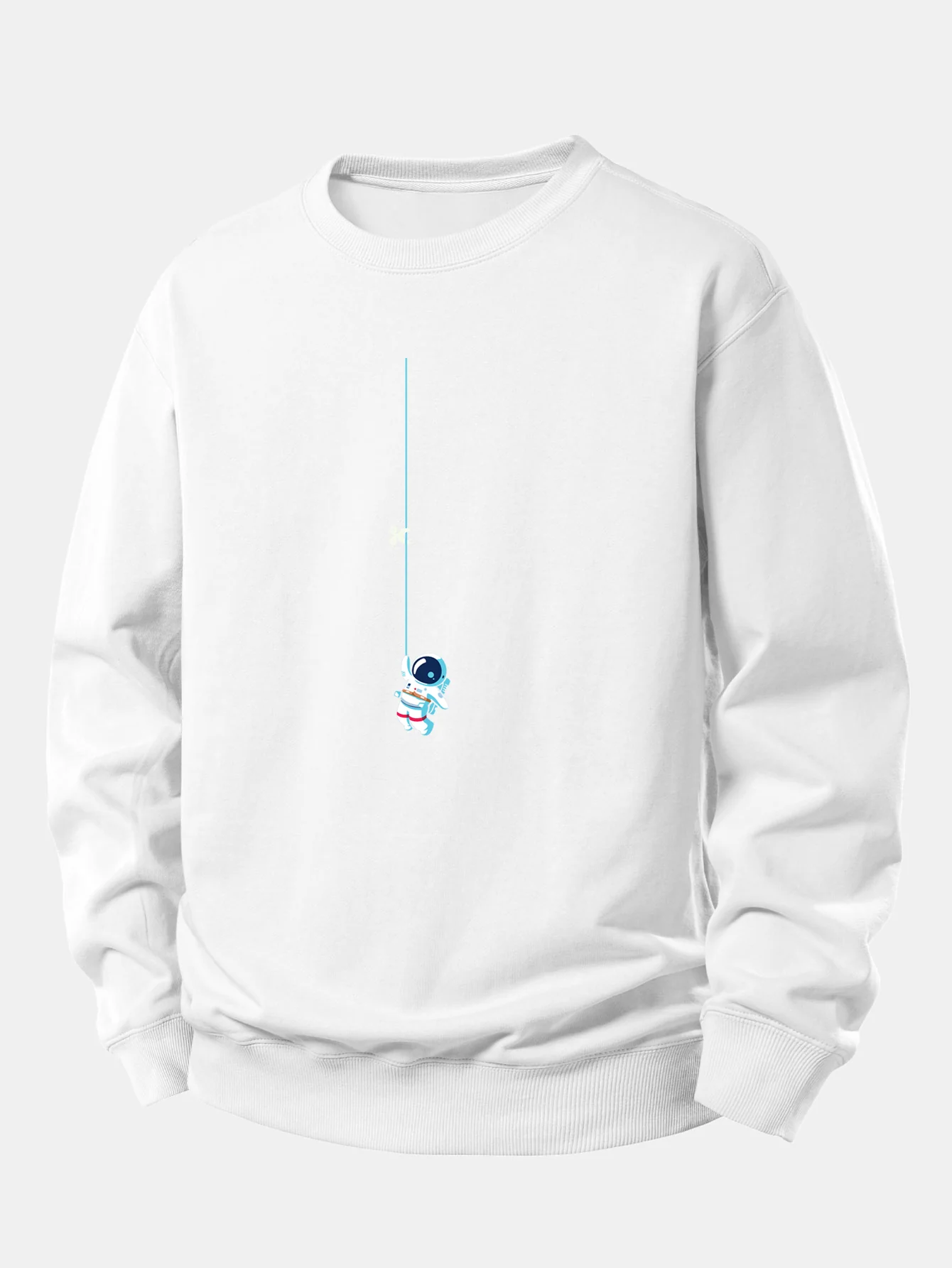Astronaut auf einem Seil Druck Locker sitzendes Sweatshirt - Image 3