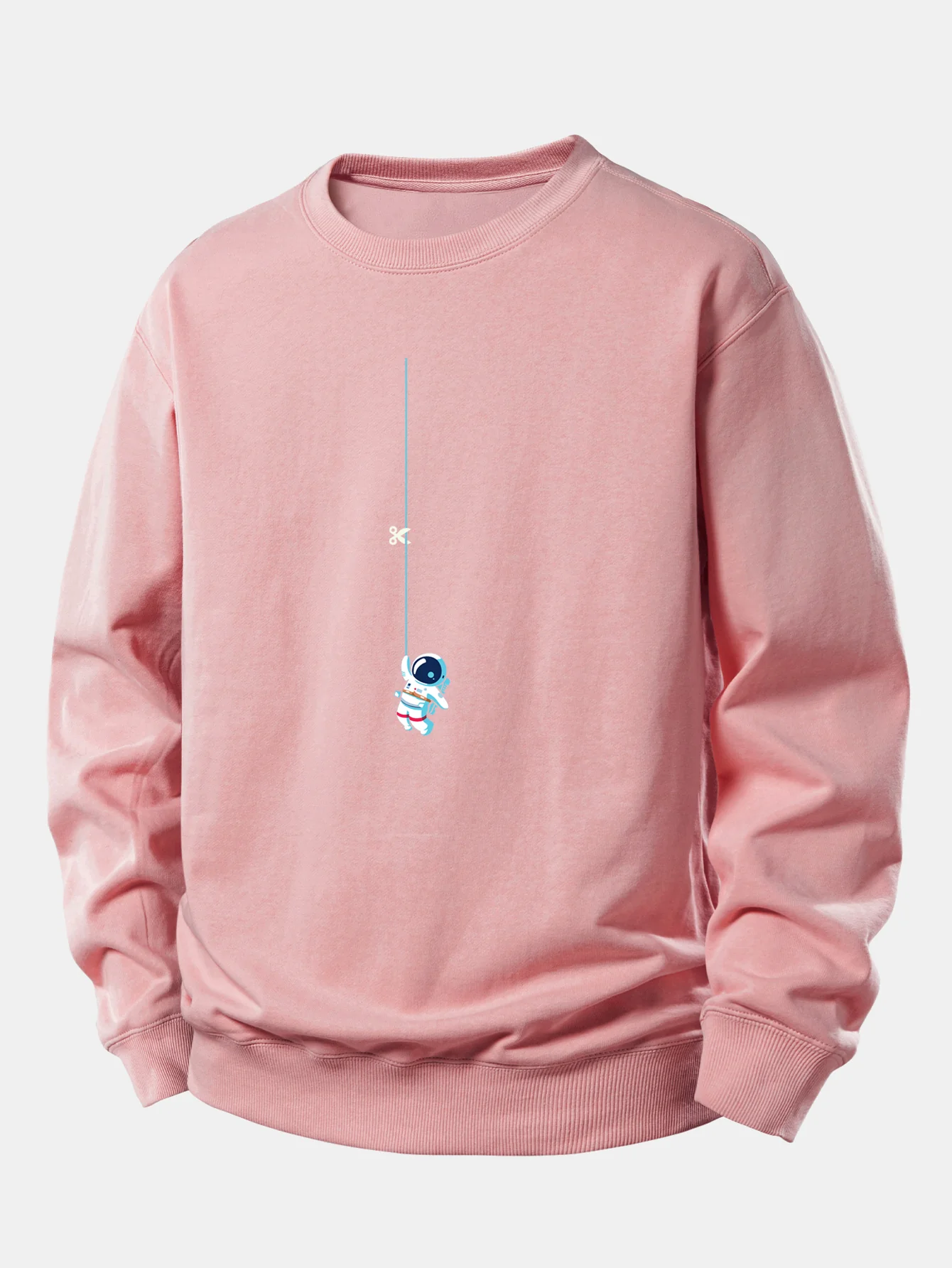 Astronaut auf einem Seil Druck Locker sitzendes Sweatshirt - Image 4
