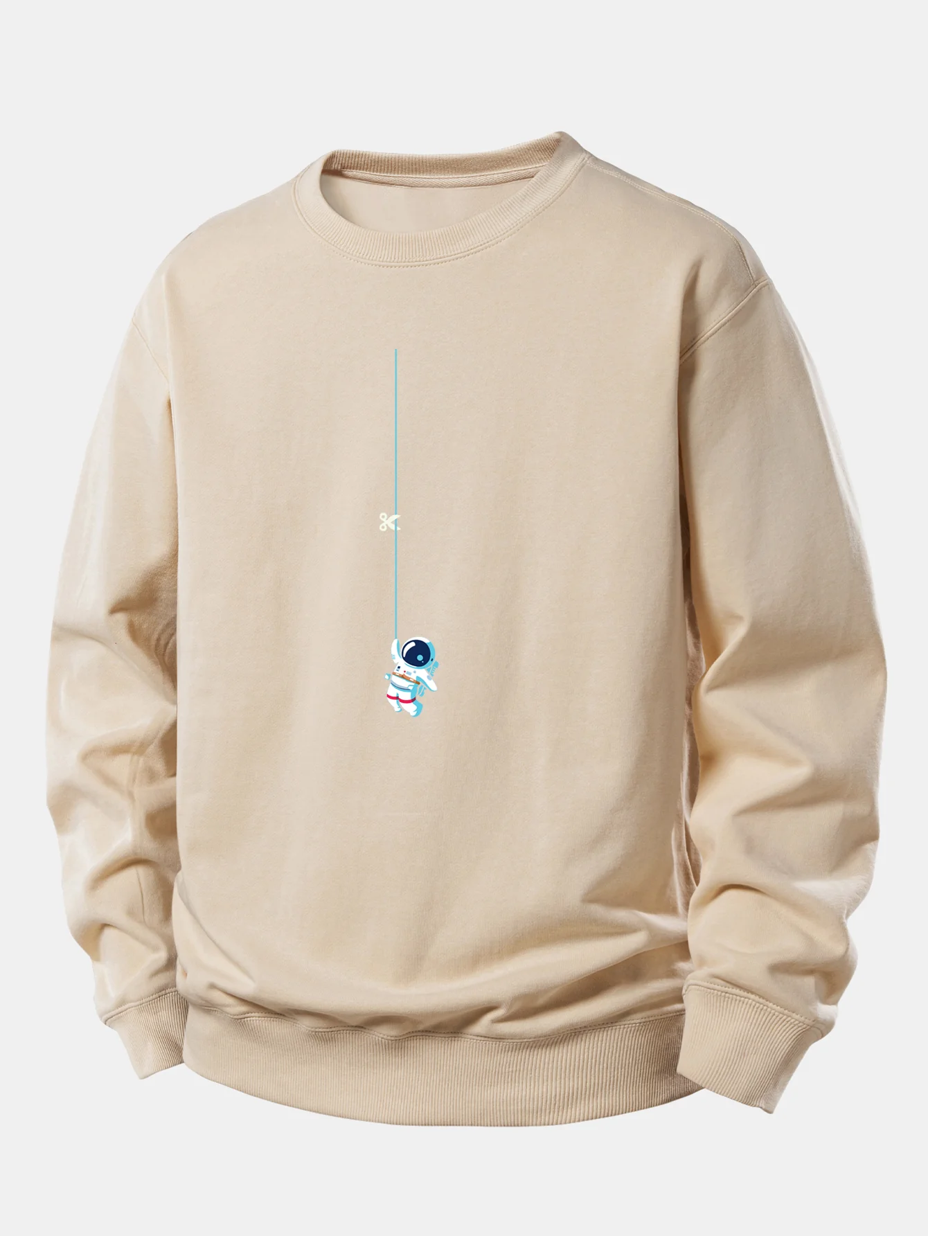 Astronaut auf einem Seil Druck Locker sitzendes Sweatshirt - Image 5