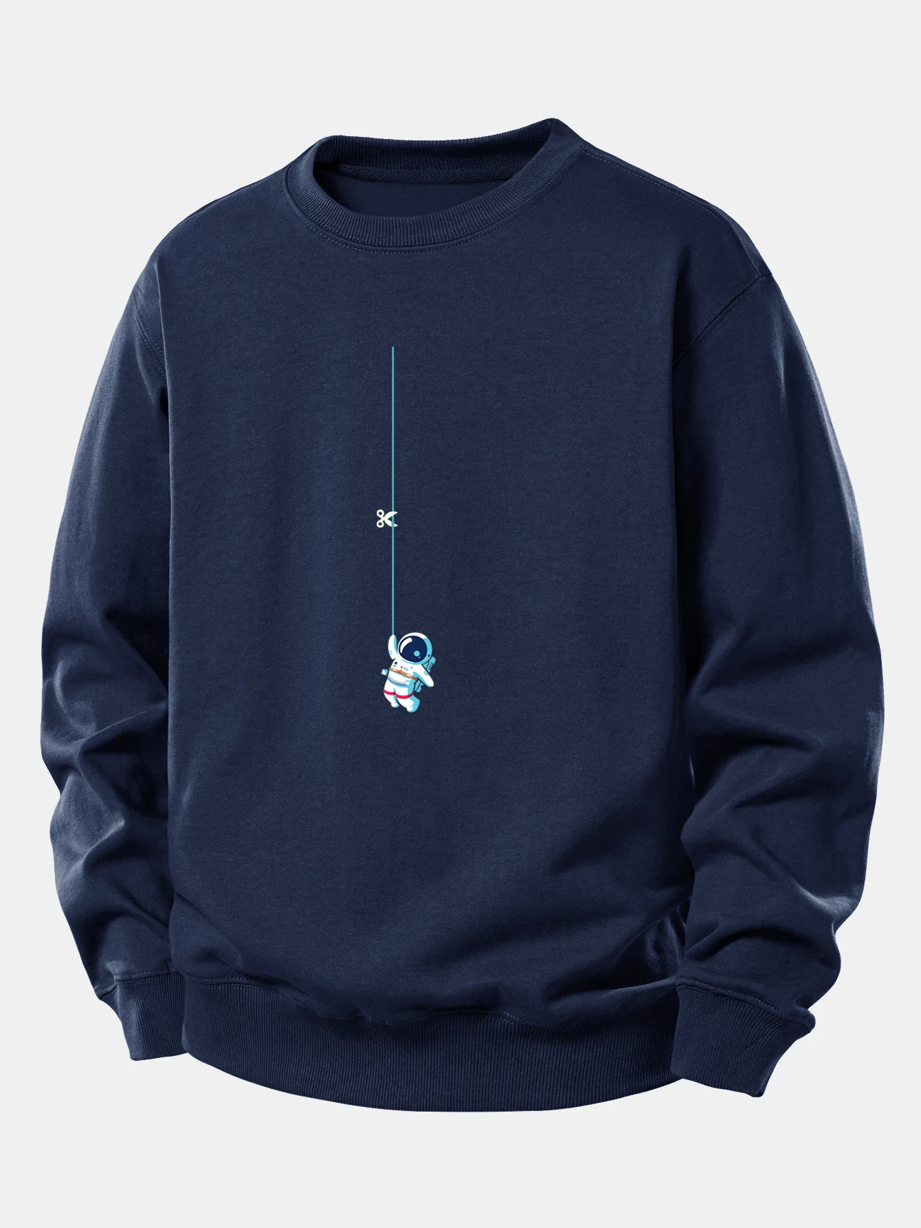 Astronaut auf einem Seil Druck Locker sitzendes Sweatshirt - Image 7