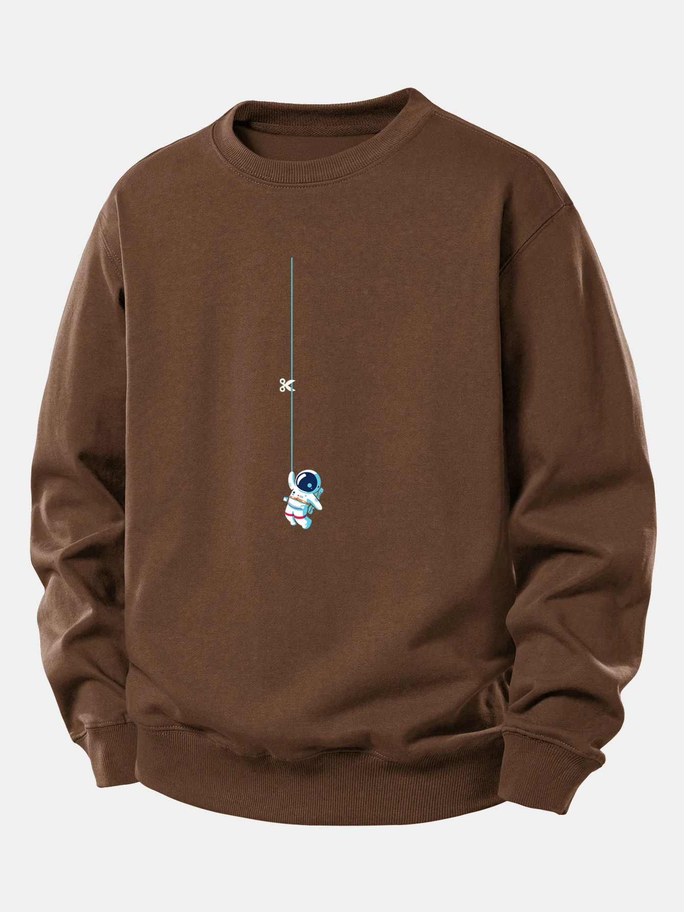 Astronaut auf einem Seil Druck Locker sitzendes Sweatshirt - Image 9
