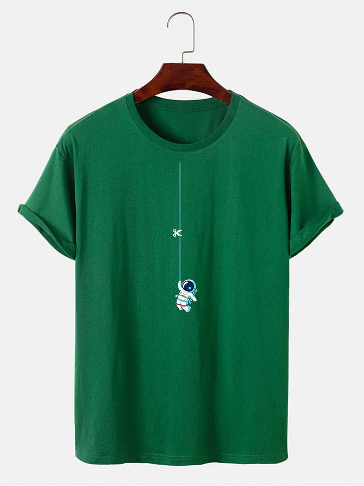 Astronaut an einer Schnur Druck T-Shirt - Image 10
